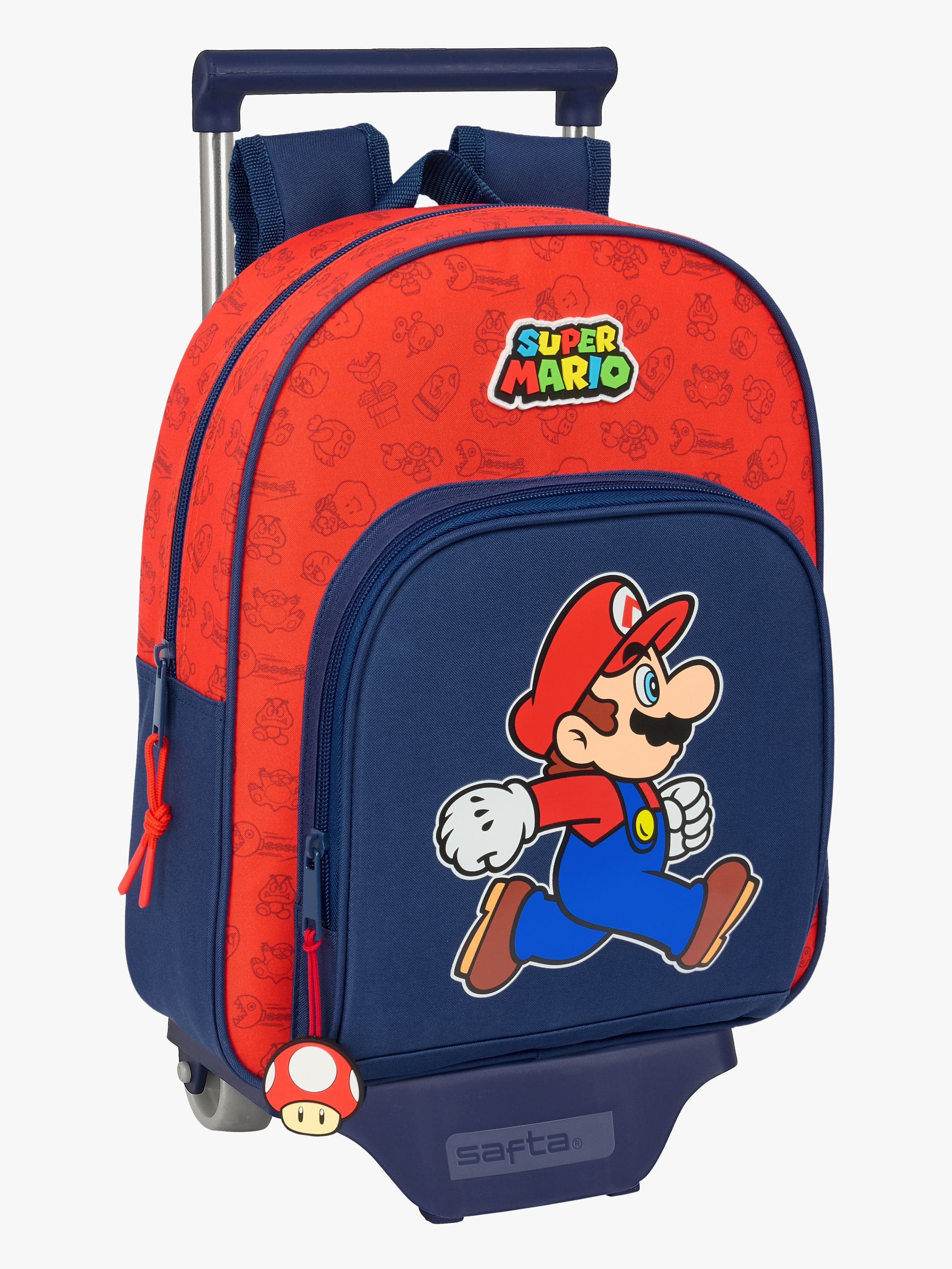 Super Mario Small Trolley Matkalaukku 10L Trick, Dark blue/red