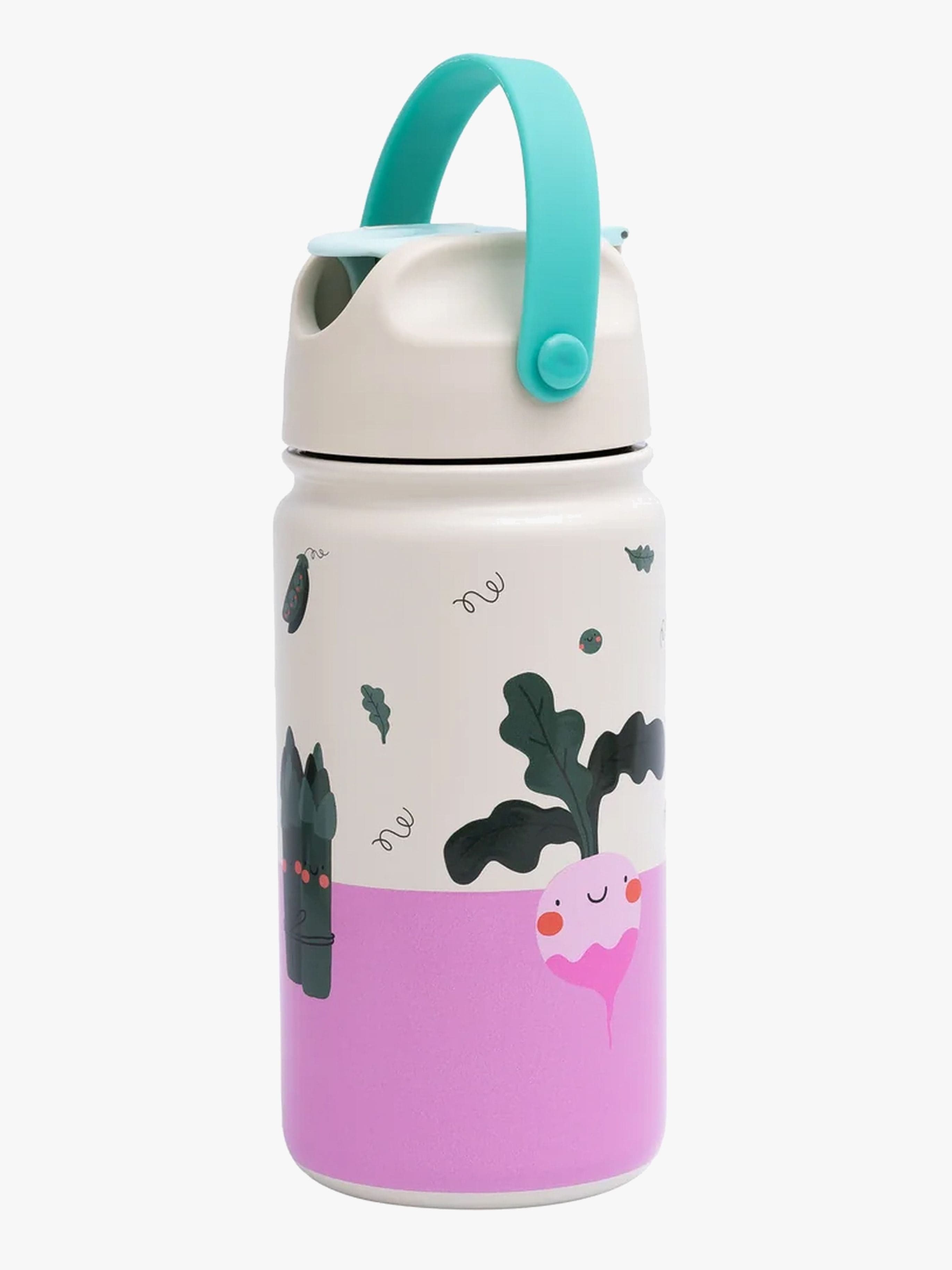 The Cotton Cloud Stainless Steel Juomapullo, Veggie Pals