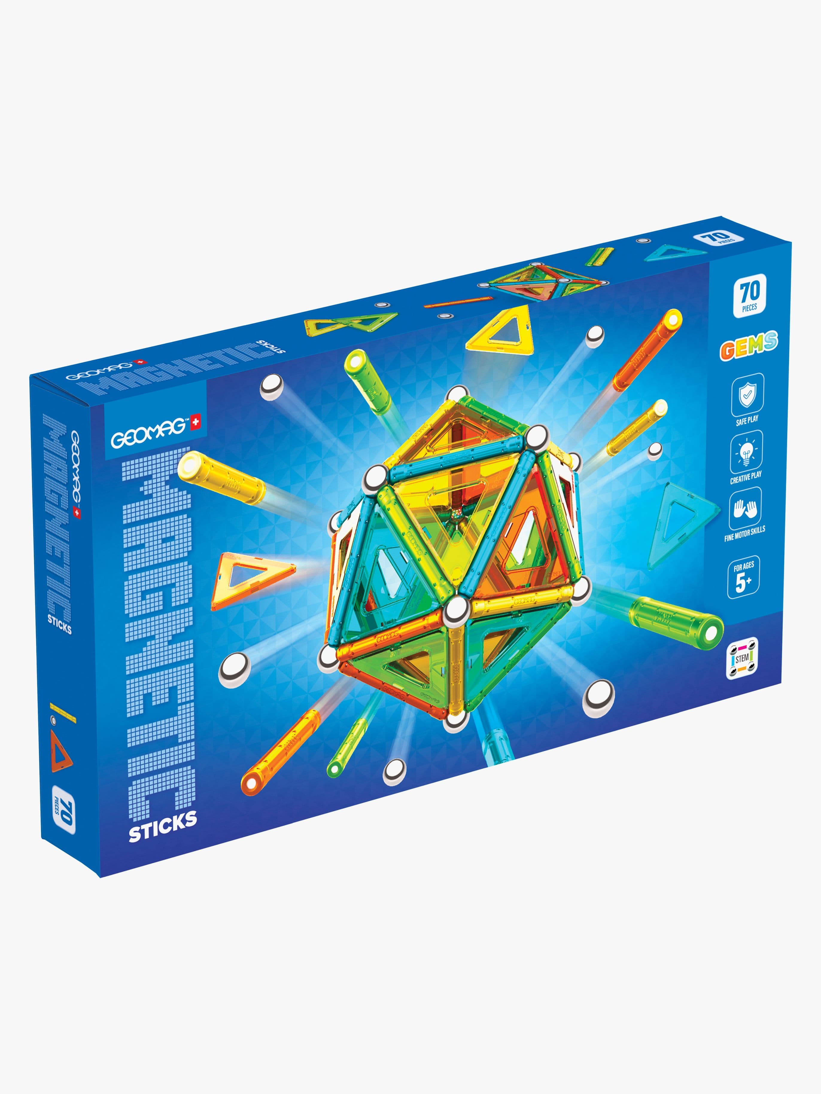 Geomag Magnetic Sticks Gems Rakennussarja 70