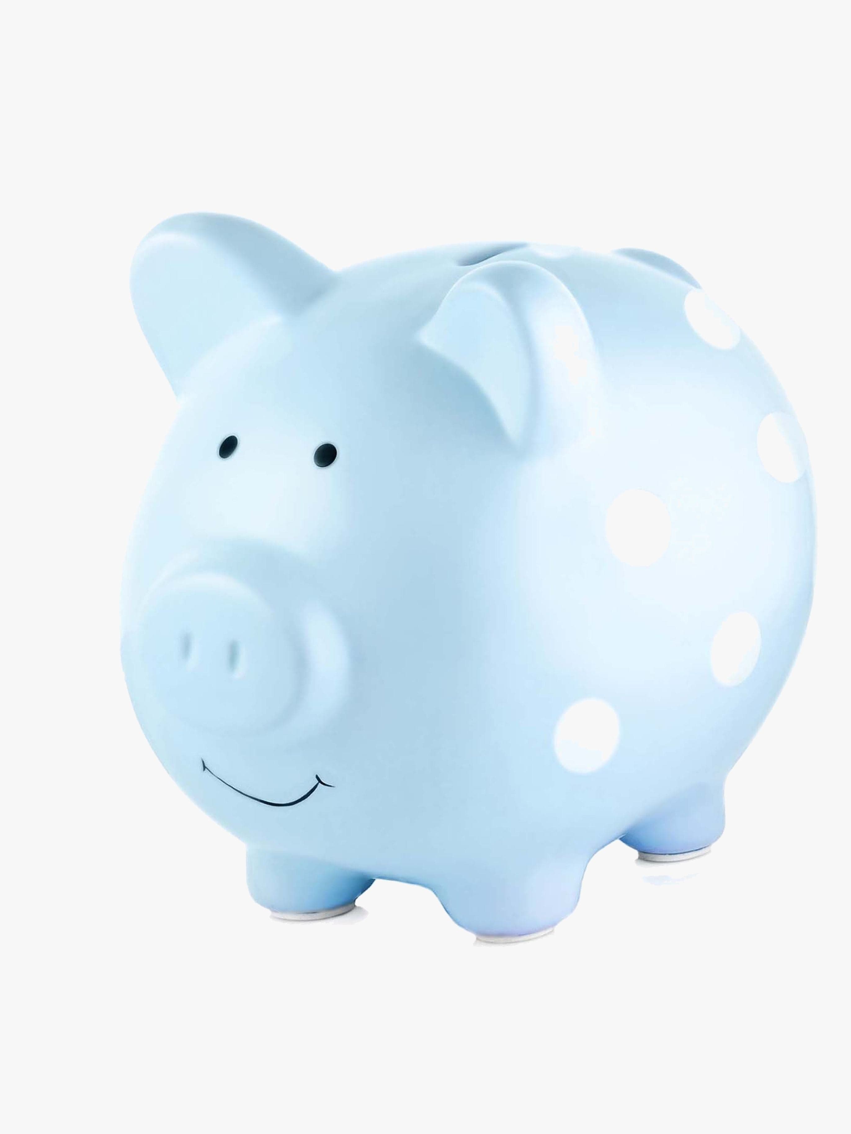 Pearhead Säästöpossu Medium, Polka Dot Blue