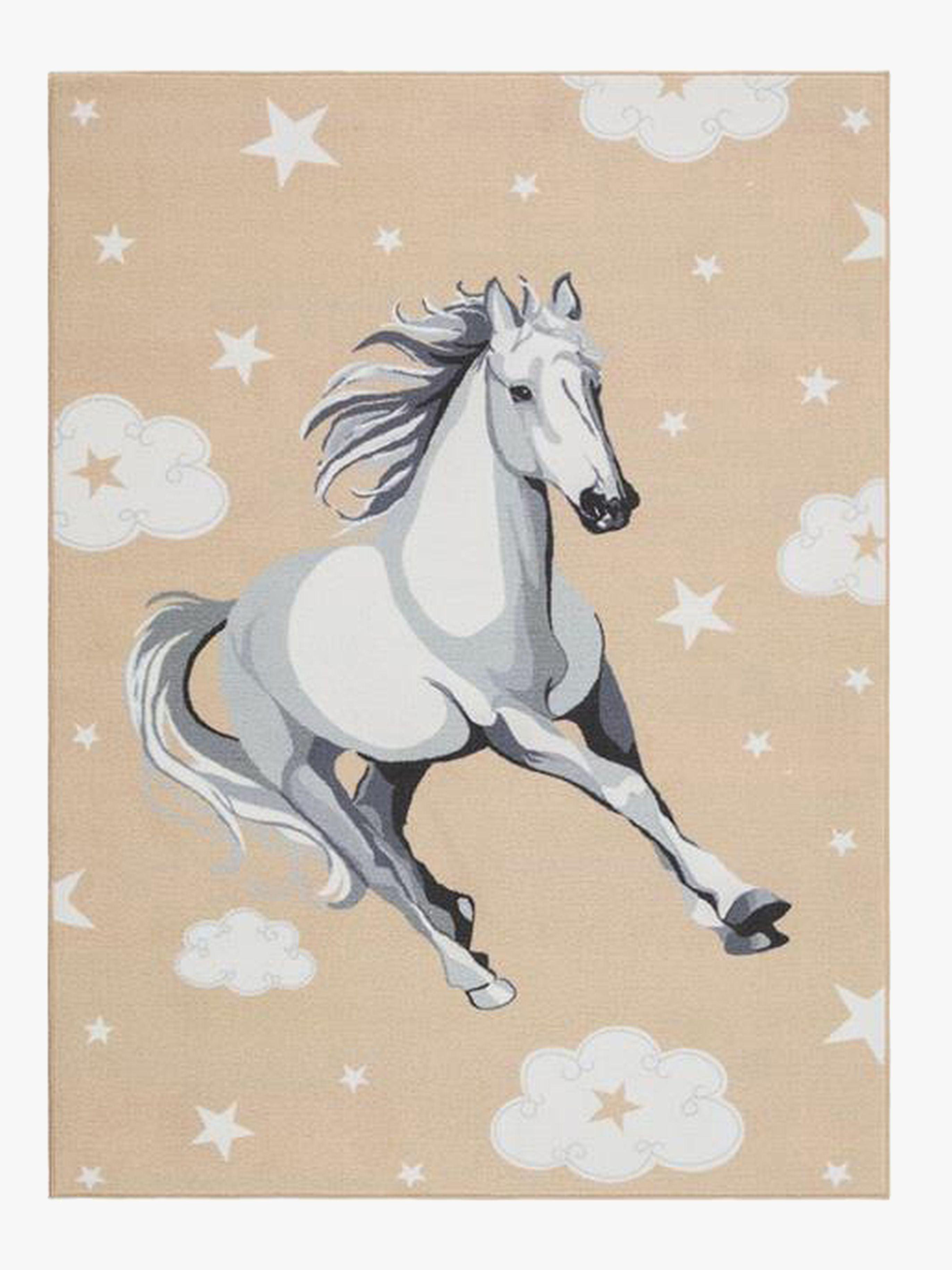 KMCarpets Matto Play Hevonen Pellava 120x160