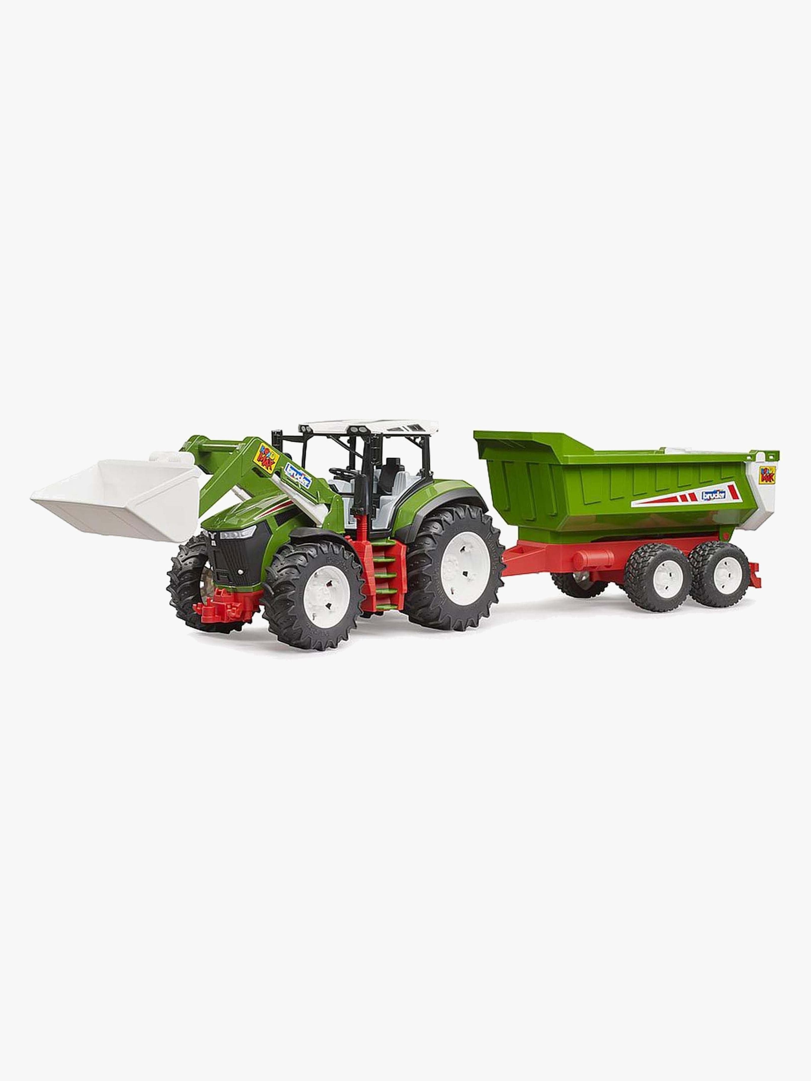 Bruder Roadmax Traktori + Etukuormaaja & Perävaunu