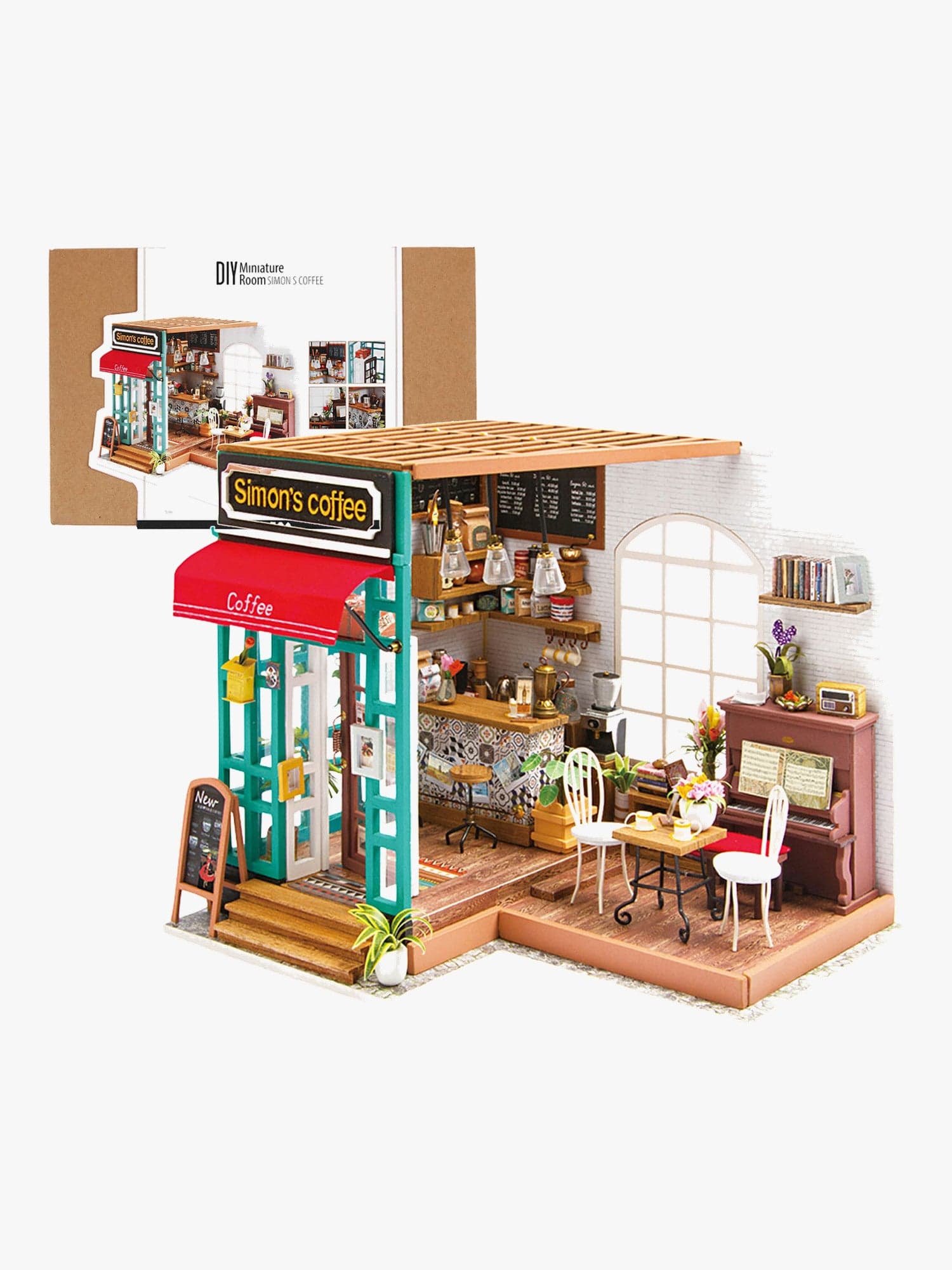 Creativ Company Askartelusetti Miniatyyrihuone Kahvila