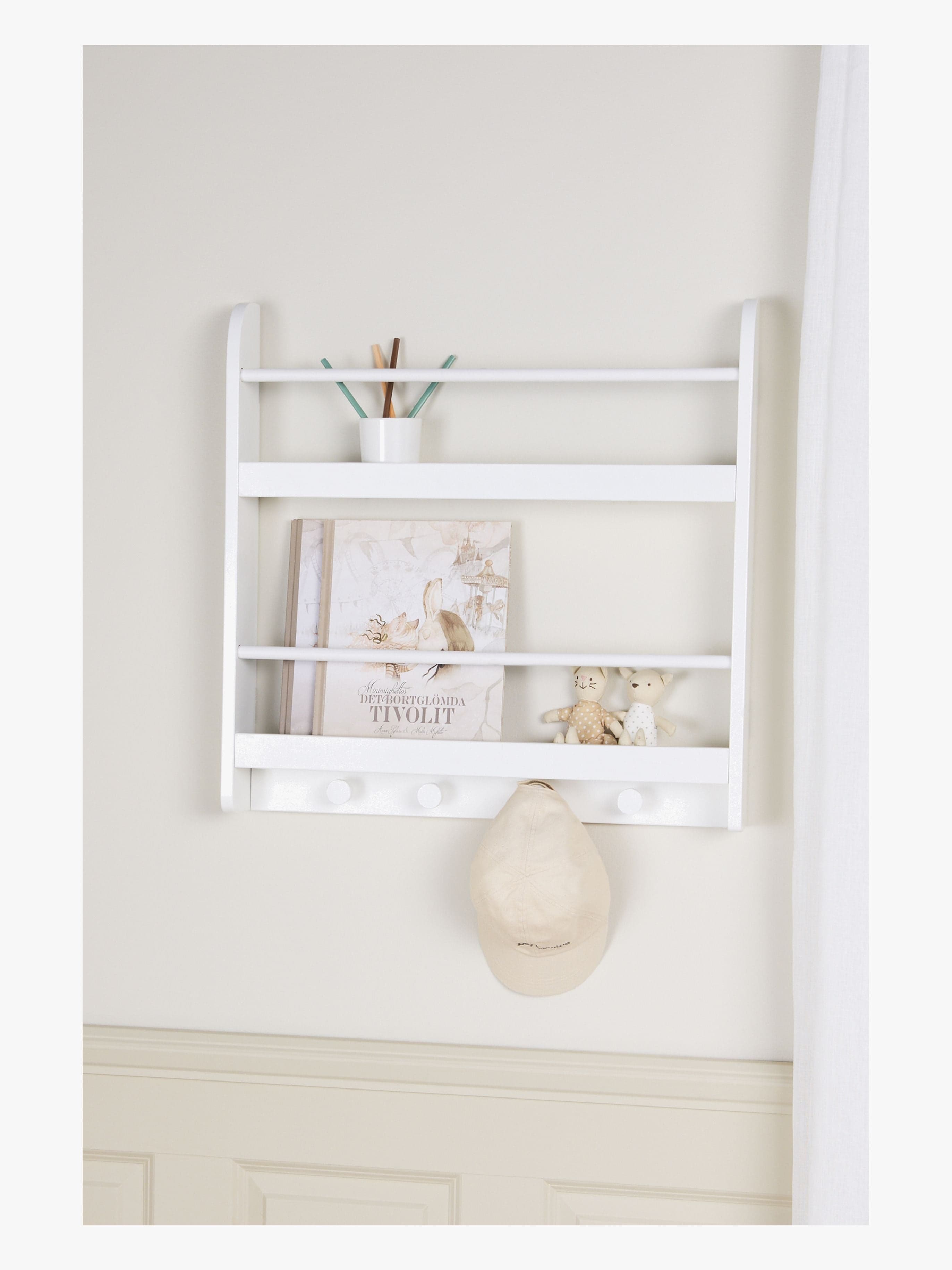 Alice & Fox ASPEN Seinähylly, Vaaleanharmaa