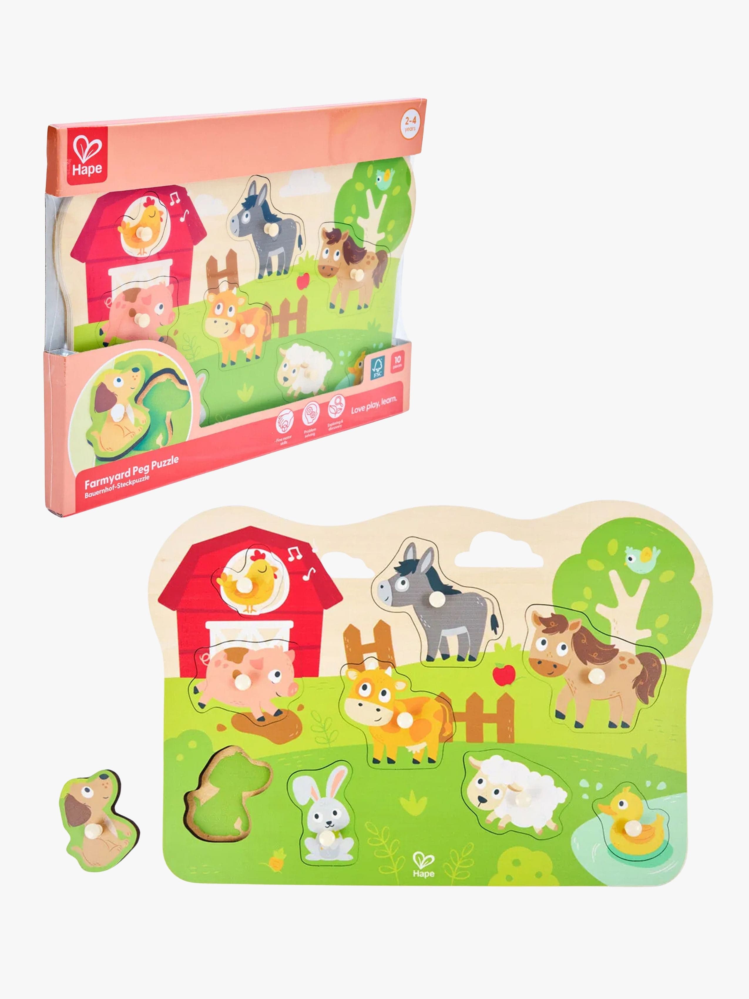 Hape Nuppipalapeli Maatilan Eläimet 10