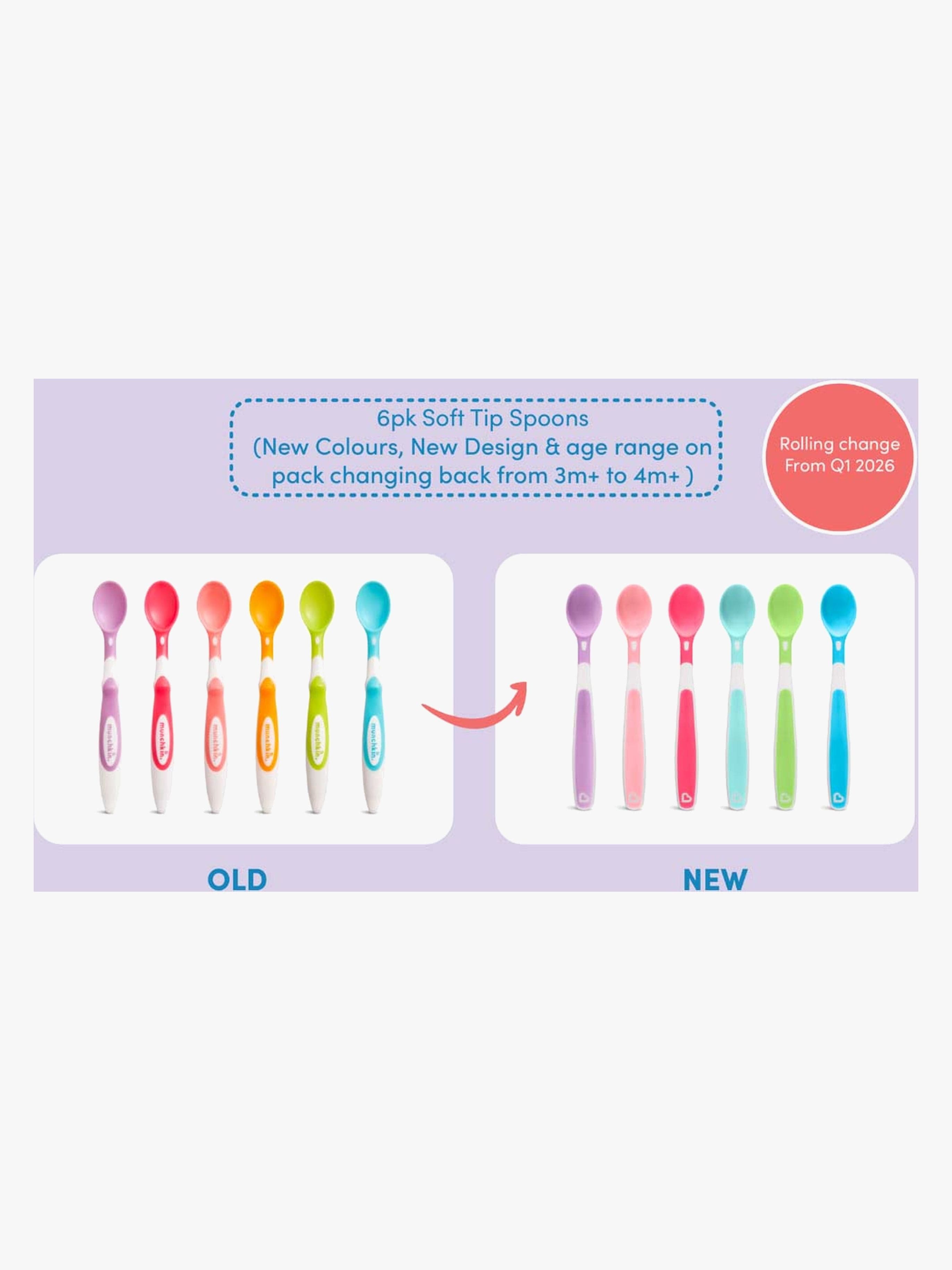 Munchkin Soft Tip Ensilusikat 6-pack