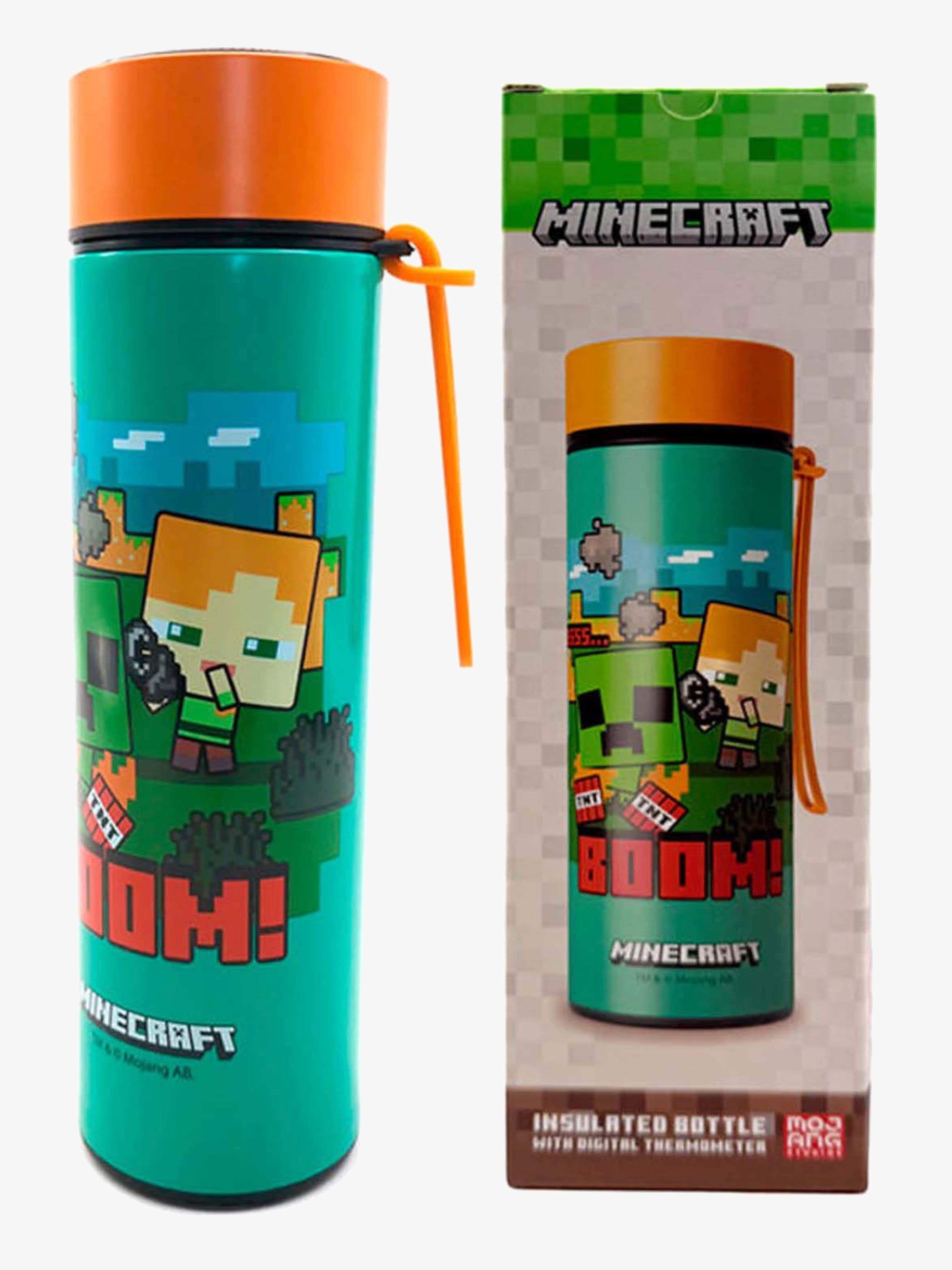 Minecraft Lämmin & Kylmä Digitaalinen Lämpömittaripullo 450 ml, Chibi