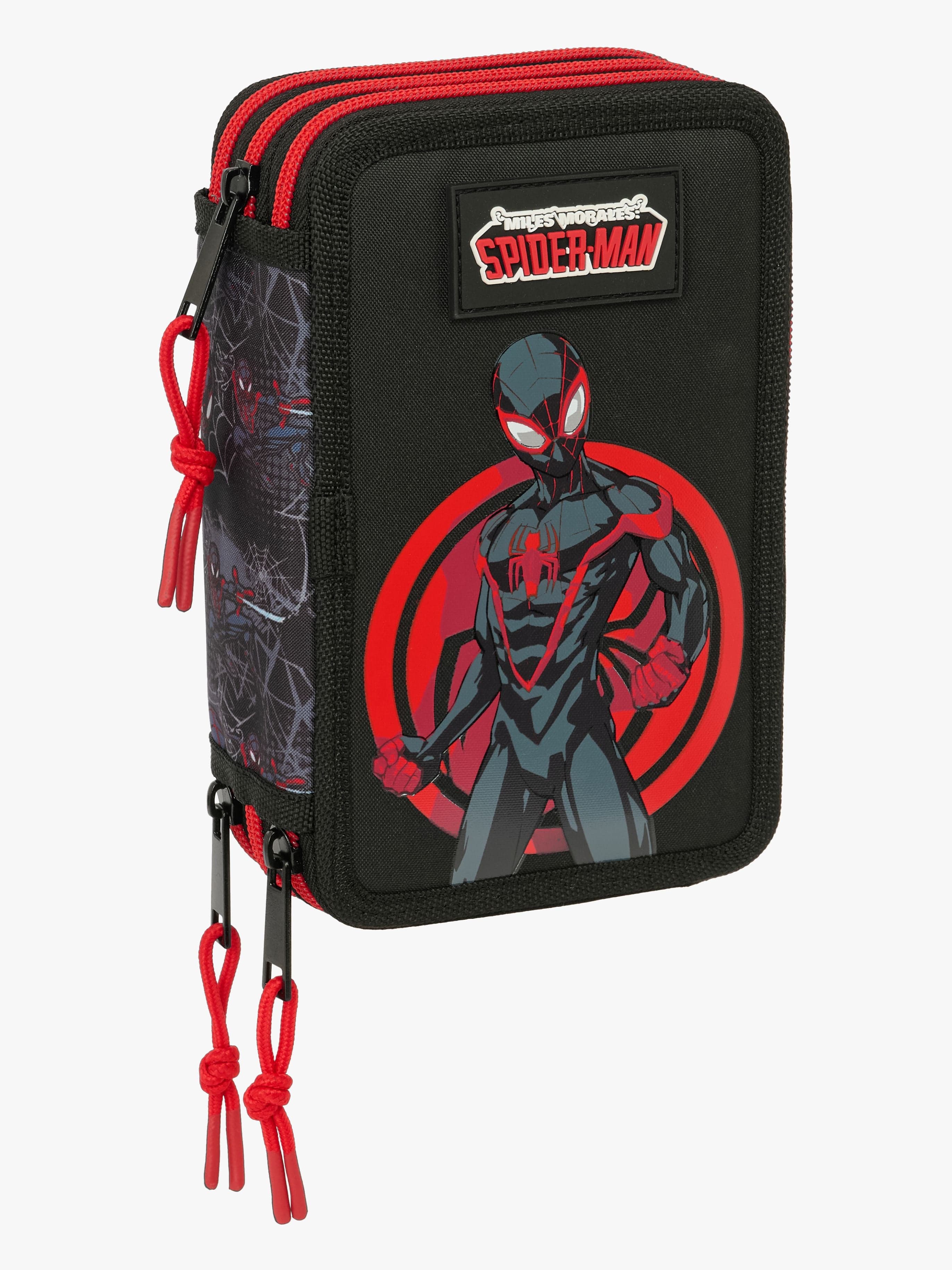 Marvel Spider-Man Miles Morales Täytetty Kolmilokeroinen Penaali 37 Osaa, Musta