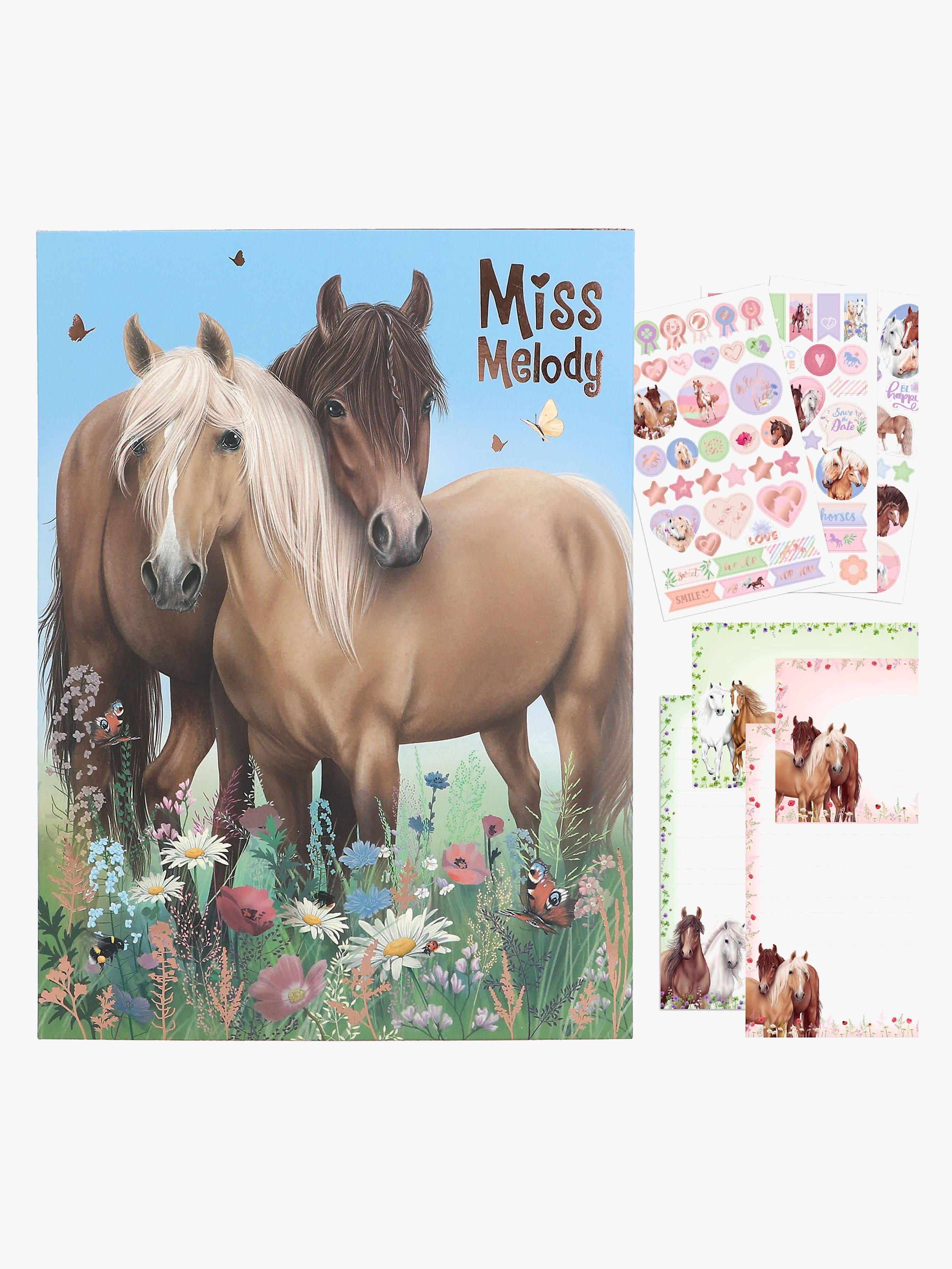 Miss Melody Kirjepaperi Kansiossa