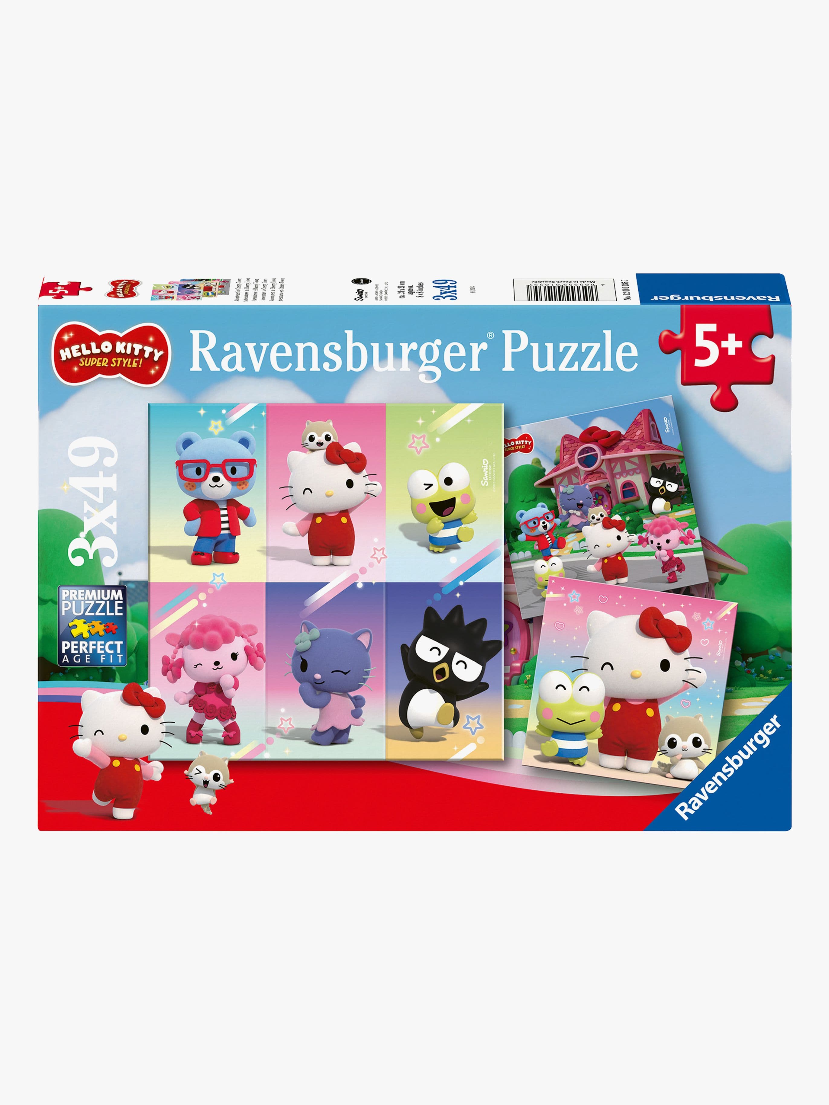 Ravensburger Hello Kitty Super Style Palapelit 3x49 Palaa
