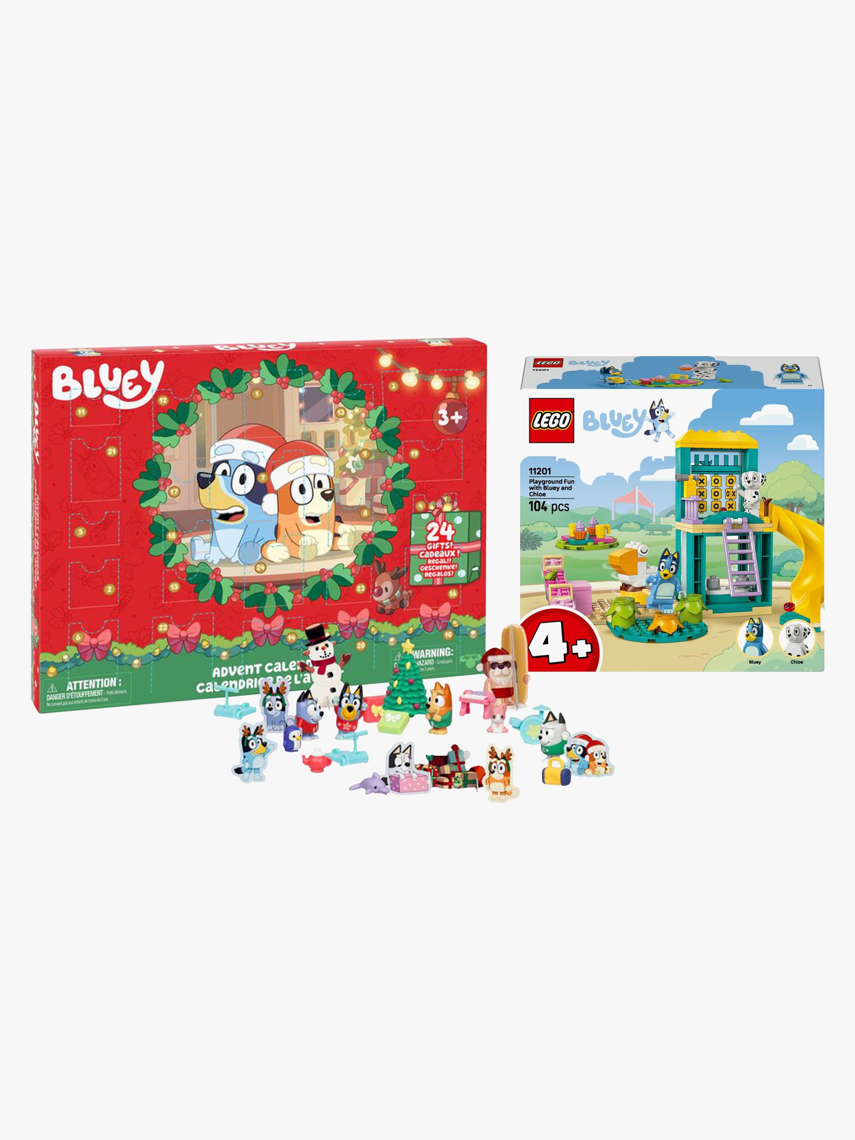Bluey Joulukalenteri & LEGO Bluey 11201 Hauskaa leikkipaikalla + Bluey Ja Chloe_1
