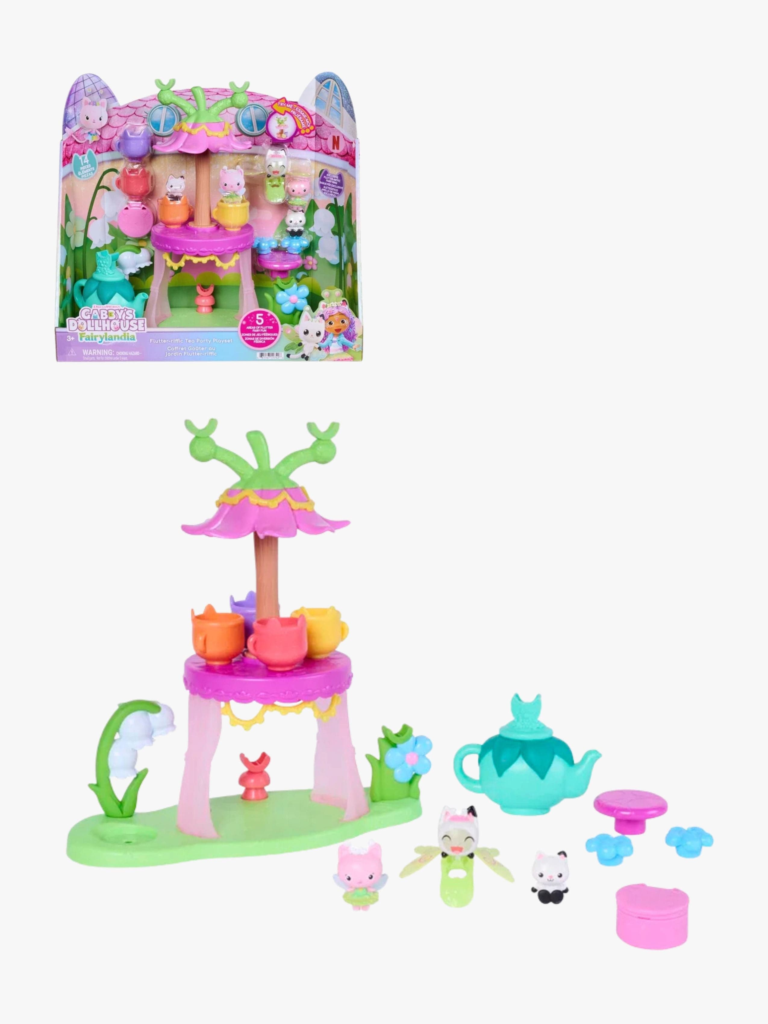 Gabby's Dollhouse Fairylandia Leikkisetti Teekutsut, Monivärinen