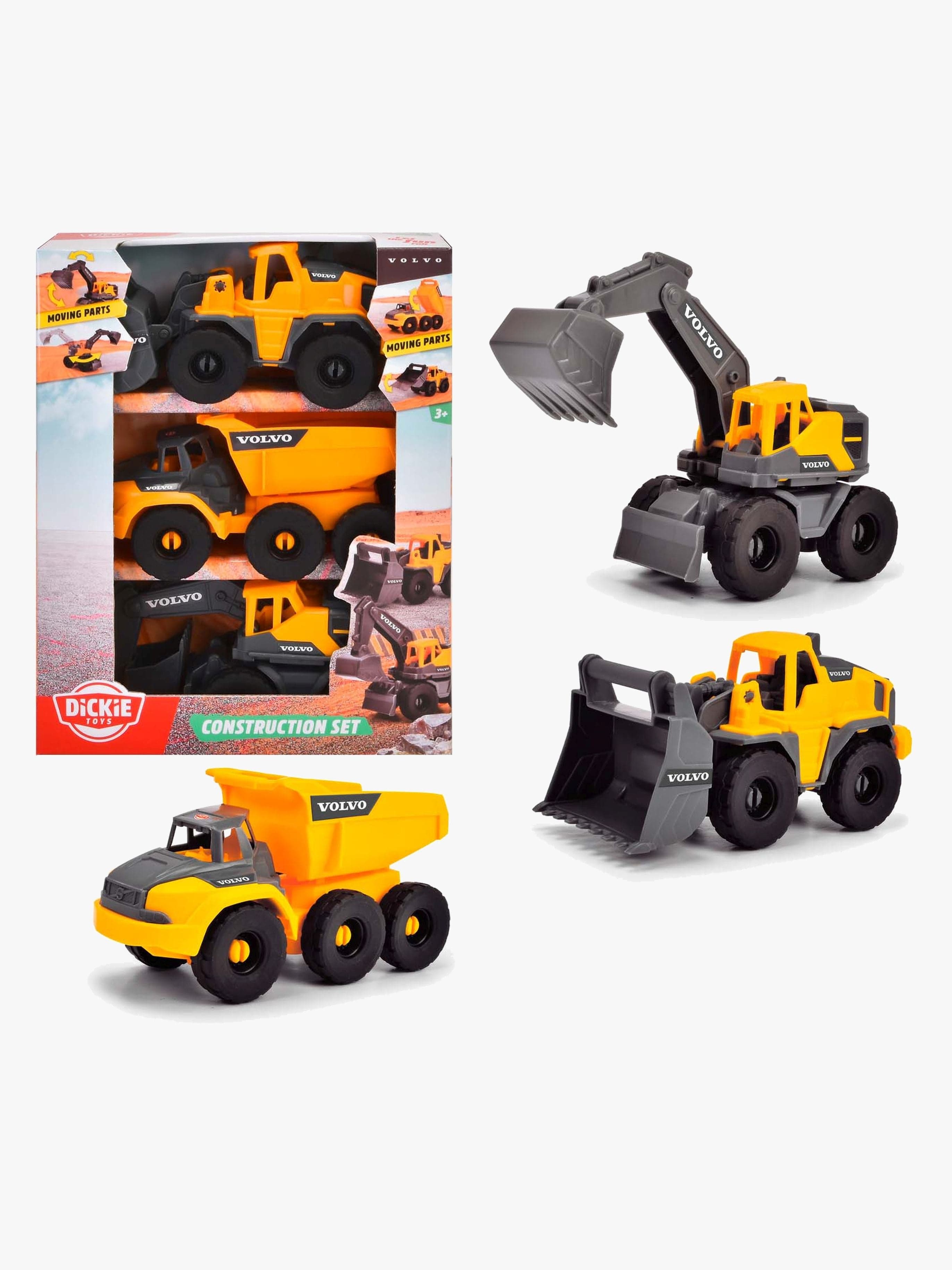 Dickie Toys Volvo Rakennusajoneuvot 3-Pack