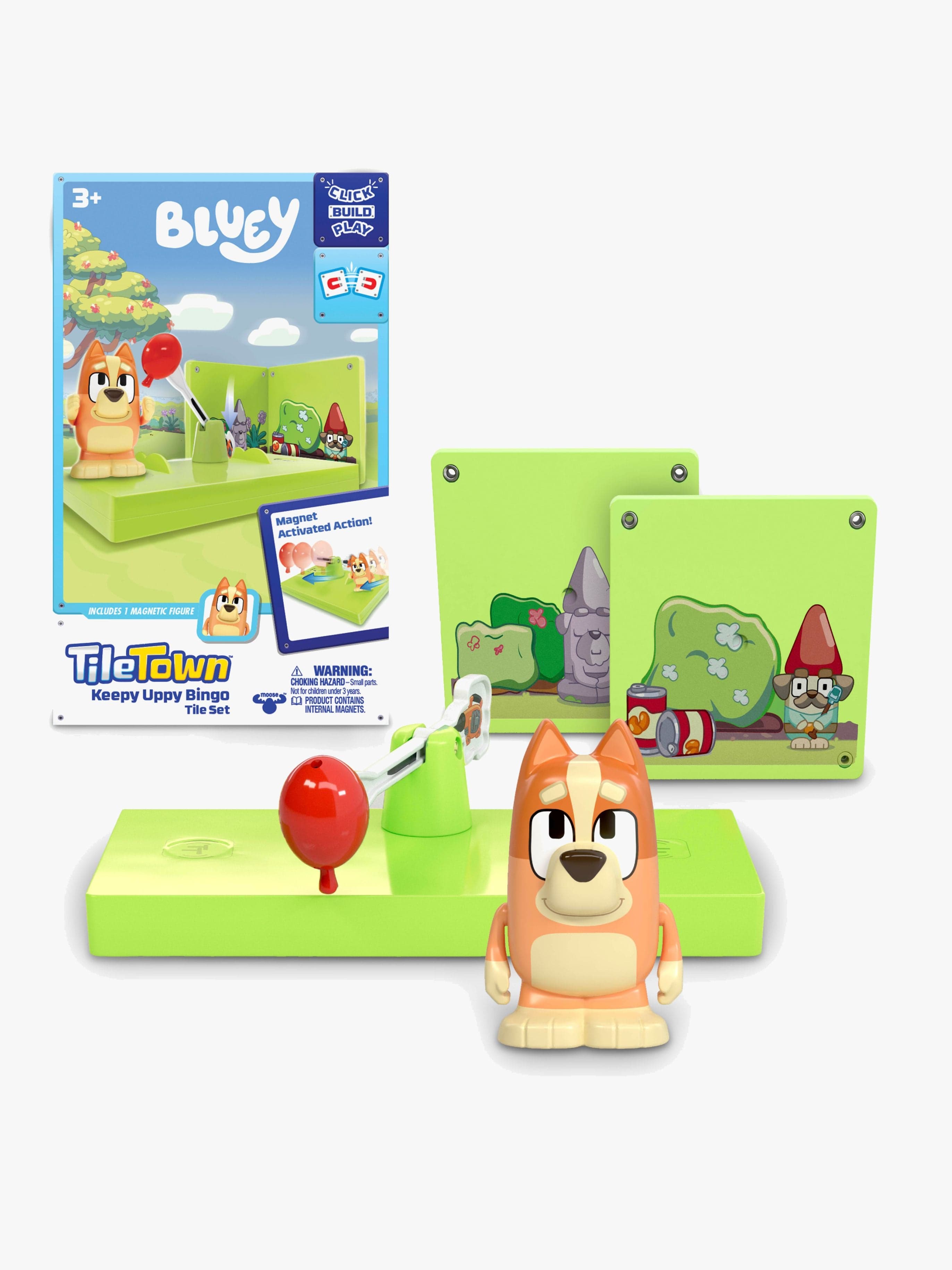 Tile Town Bluey Magneettinen Rakennussarja Booster-Pack