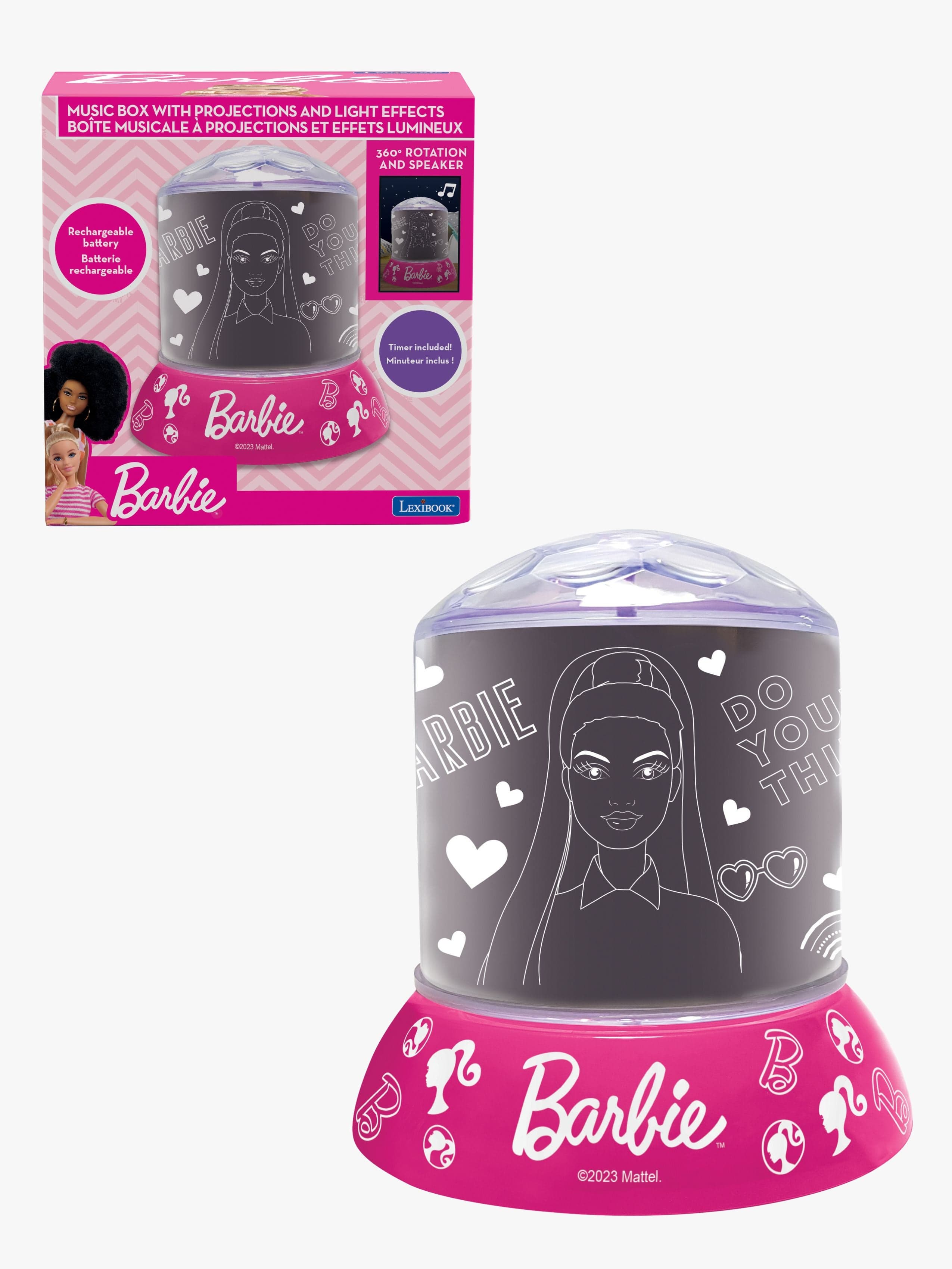 Barbie Yövalo + Valoprojektori & Kaiutin