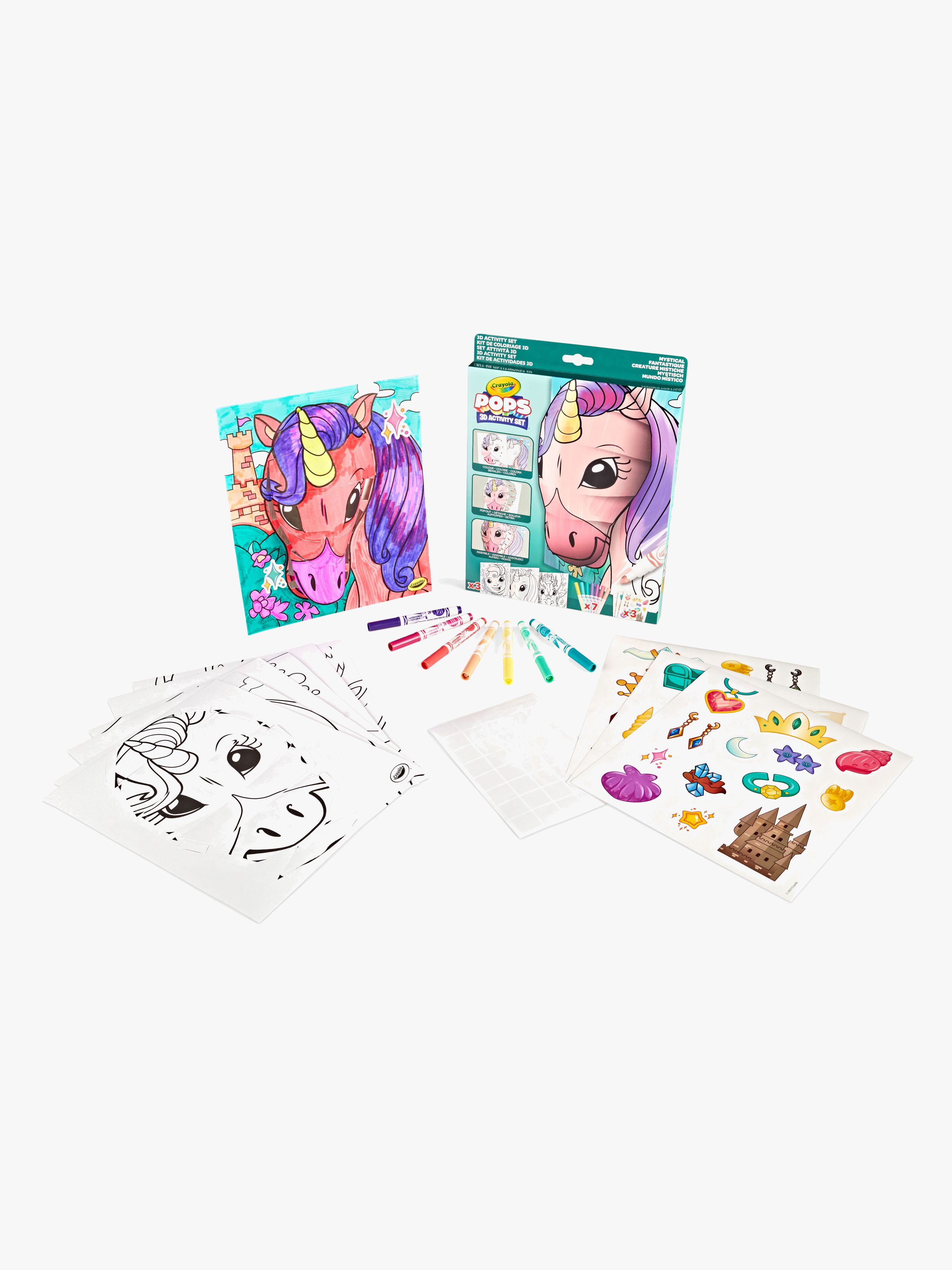 Crayola Pops 3D Värityssetti Mystical