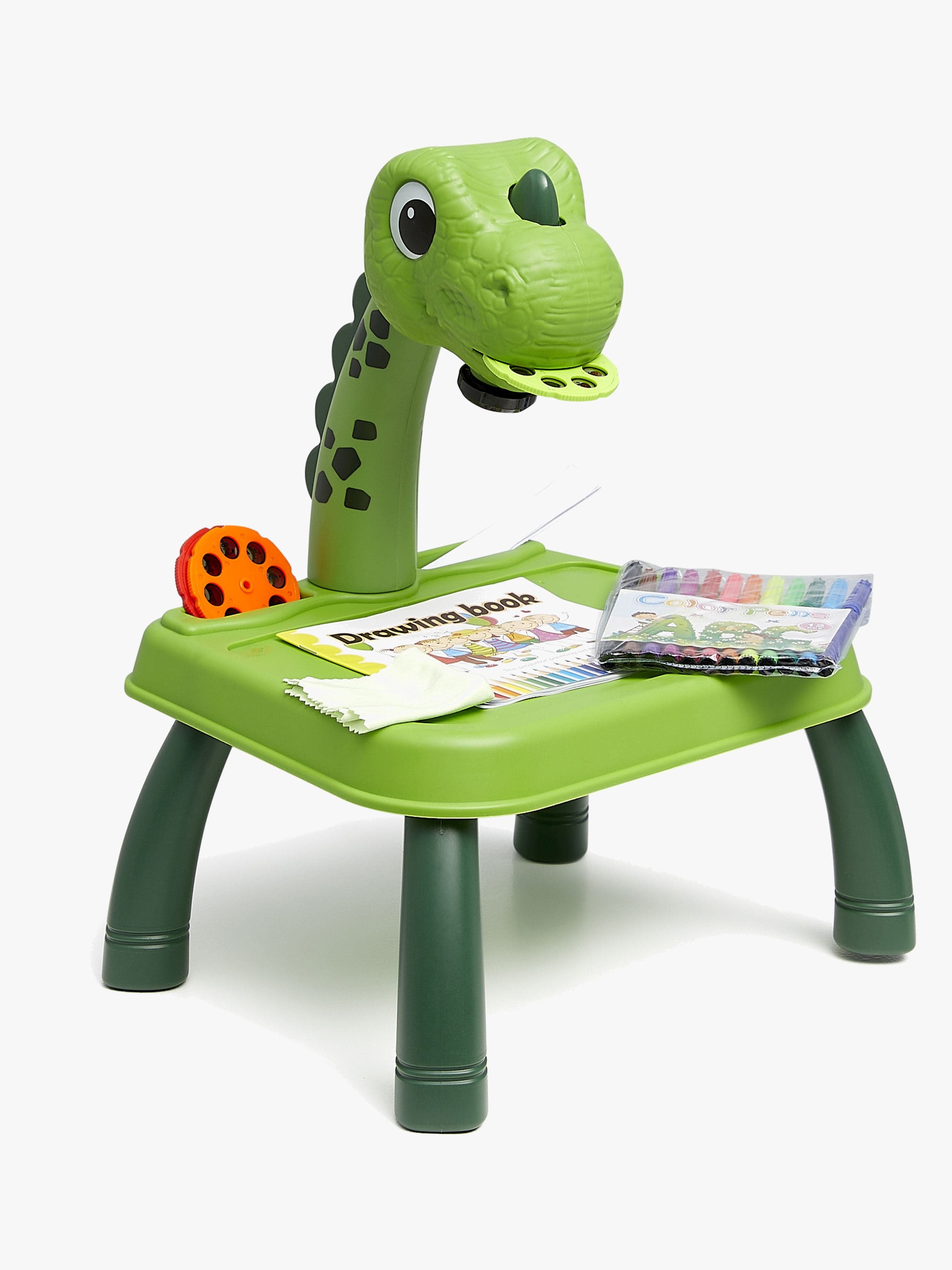 Fippla Piirustuspöytä + Projektori & Valot Dinosaurus