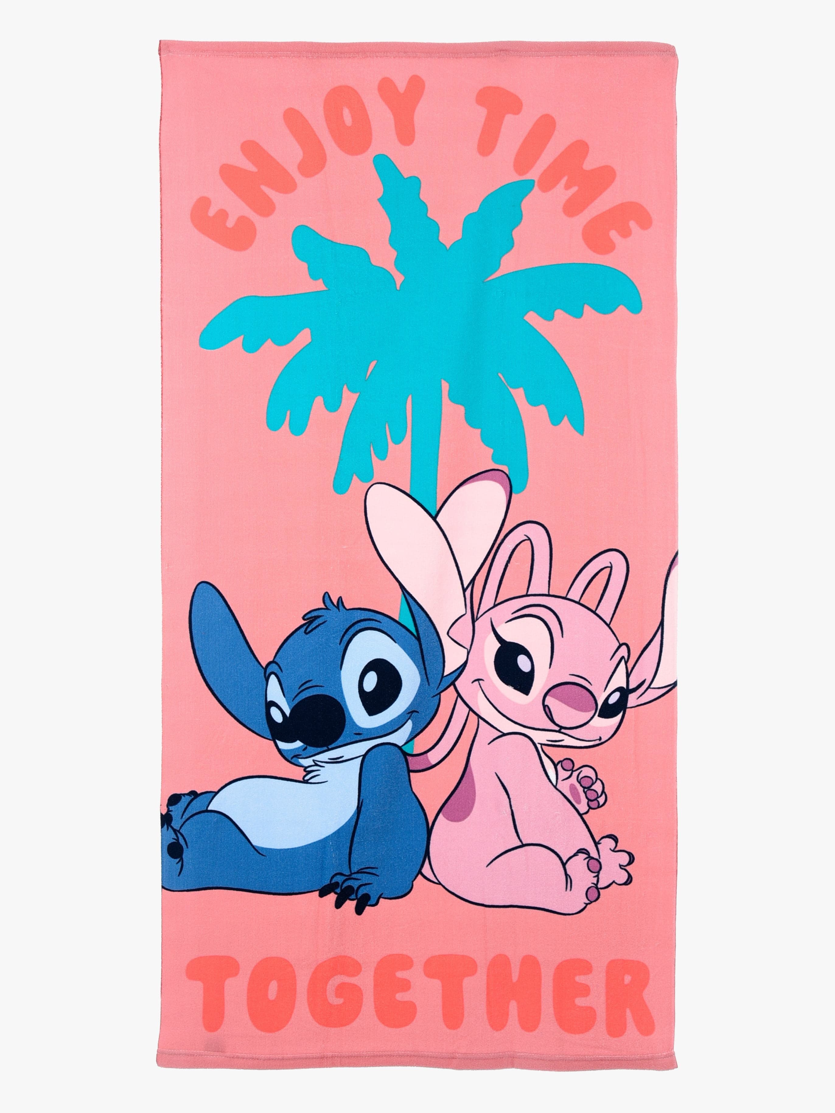 Disney Stitch Rantapyyhe, Vaaleanpunainen