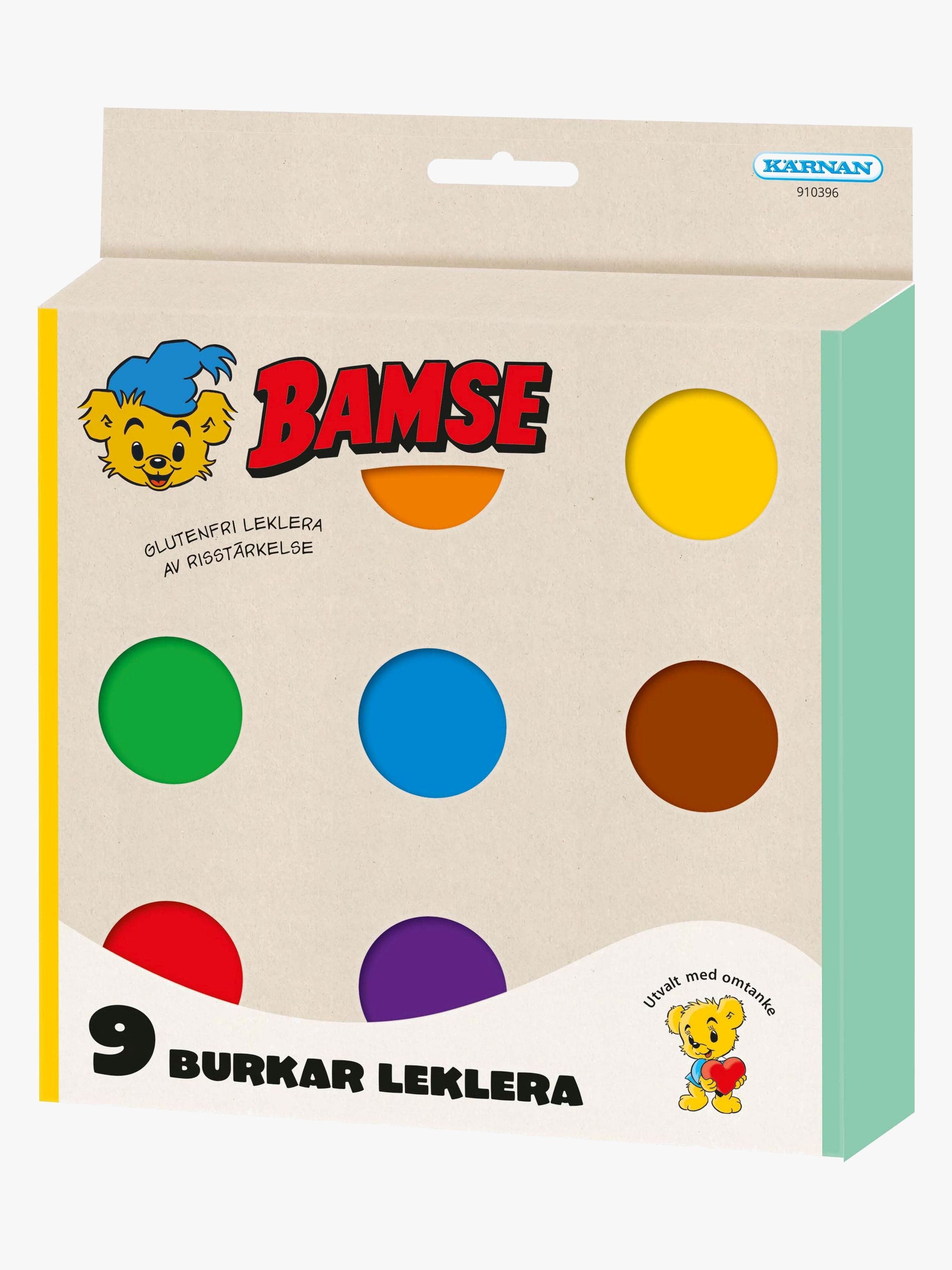 Egmont Kärnan Bamse Gluteeniton Muovailuvaha 9-pack