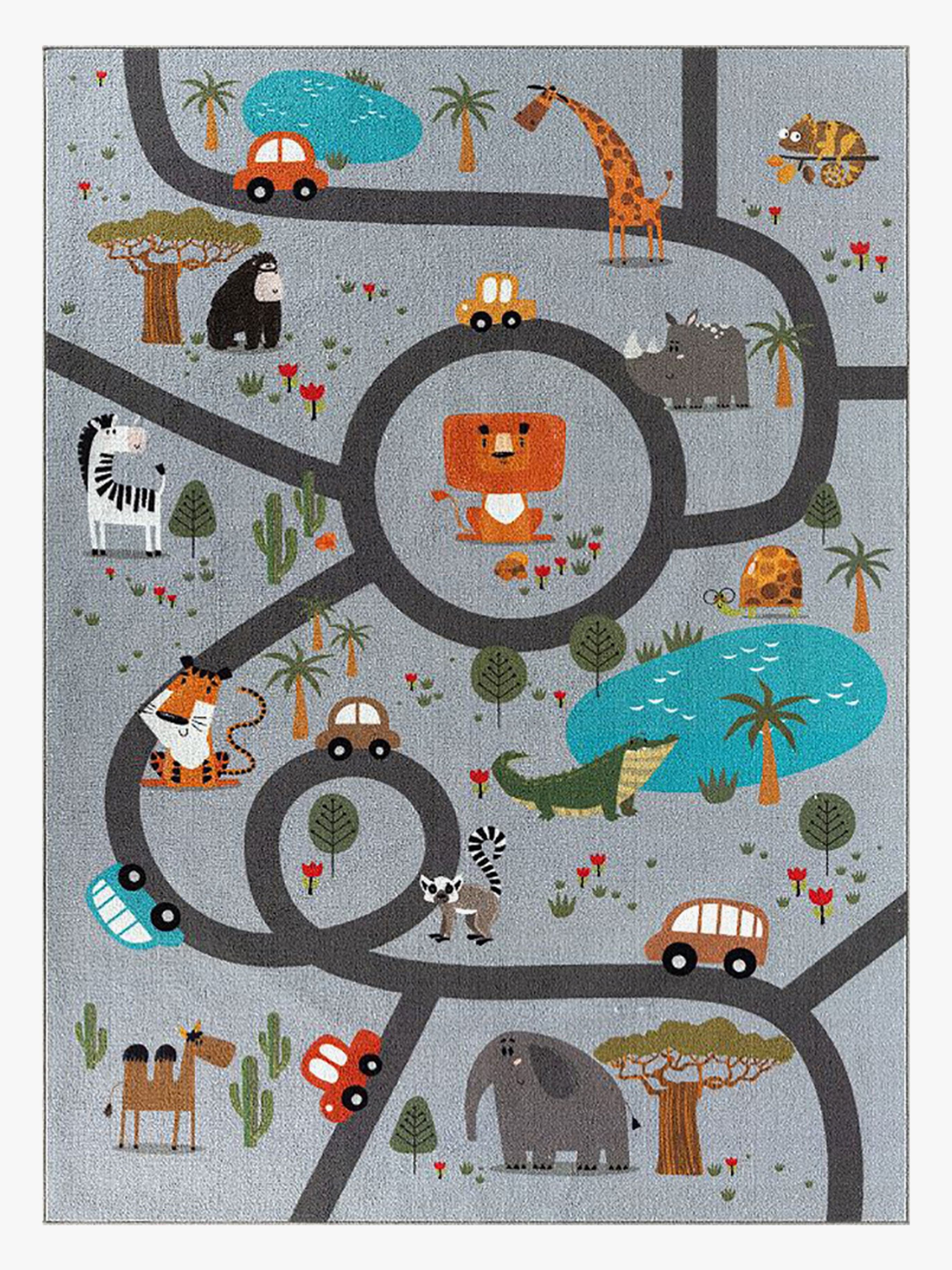 KMCarpets Animal Matto 120 x 160, Harmaa