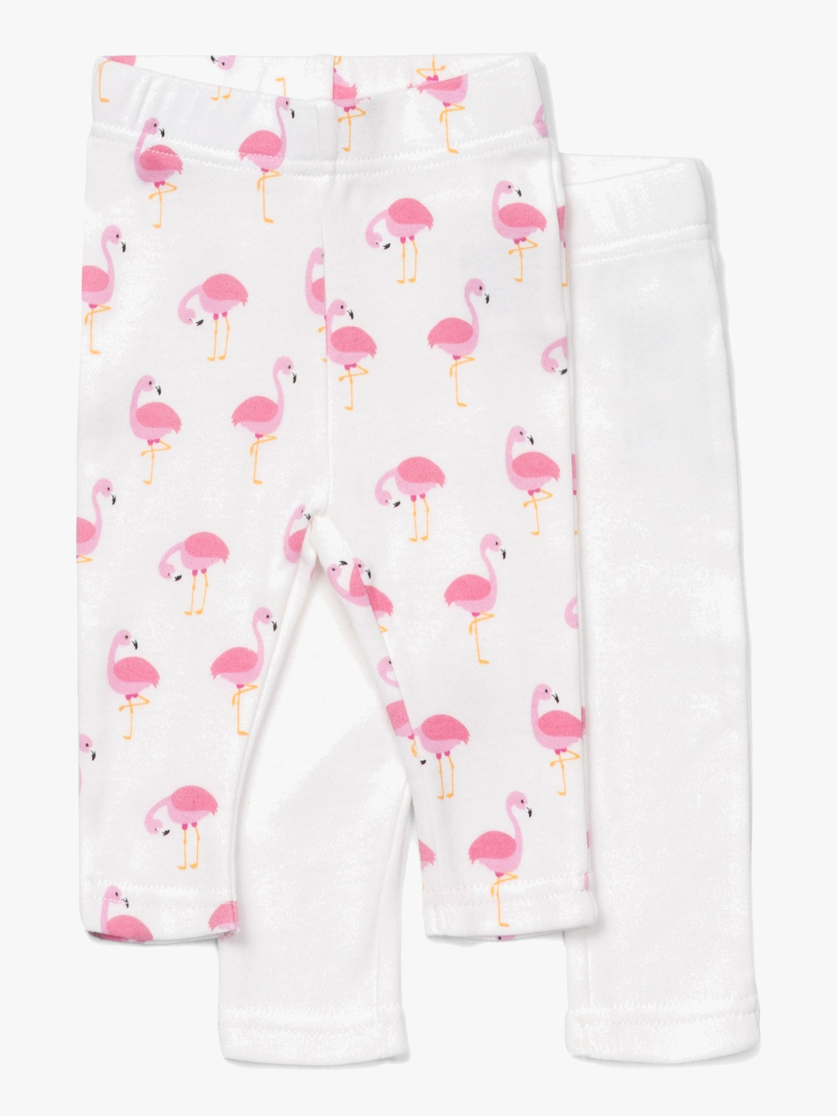 Tiny Treasure Lexi Leggingsit 2-Pack, White/Flamingo 56