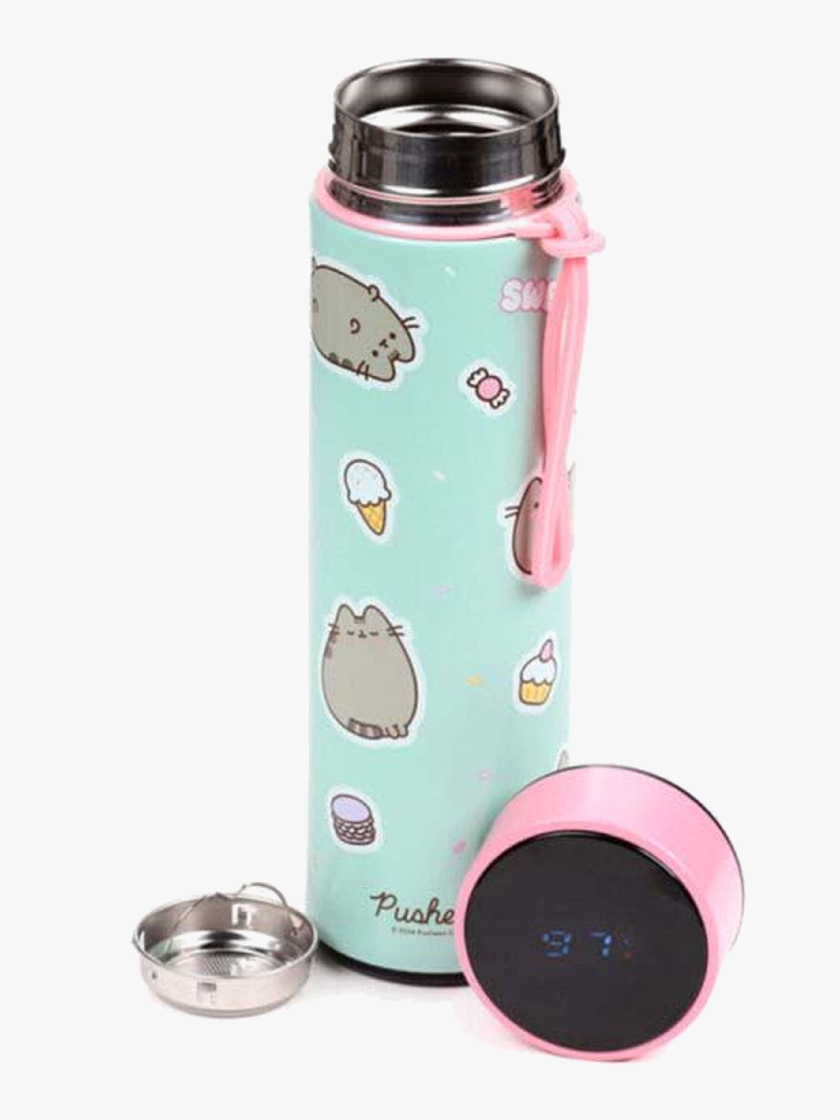Pusheen The Cat Lämmin & Kylmä Digitaalinen Lämpömittaripullo 450 ml, Sweets