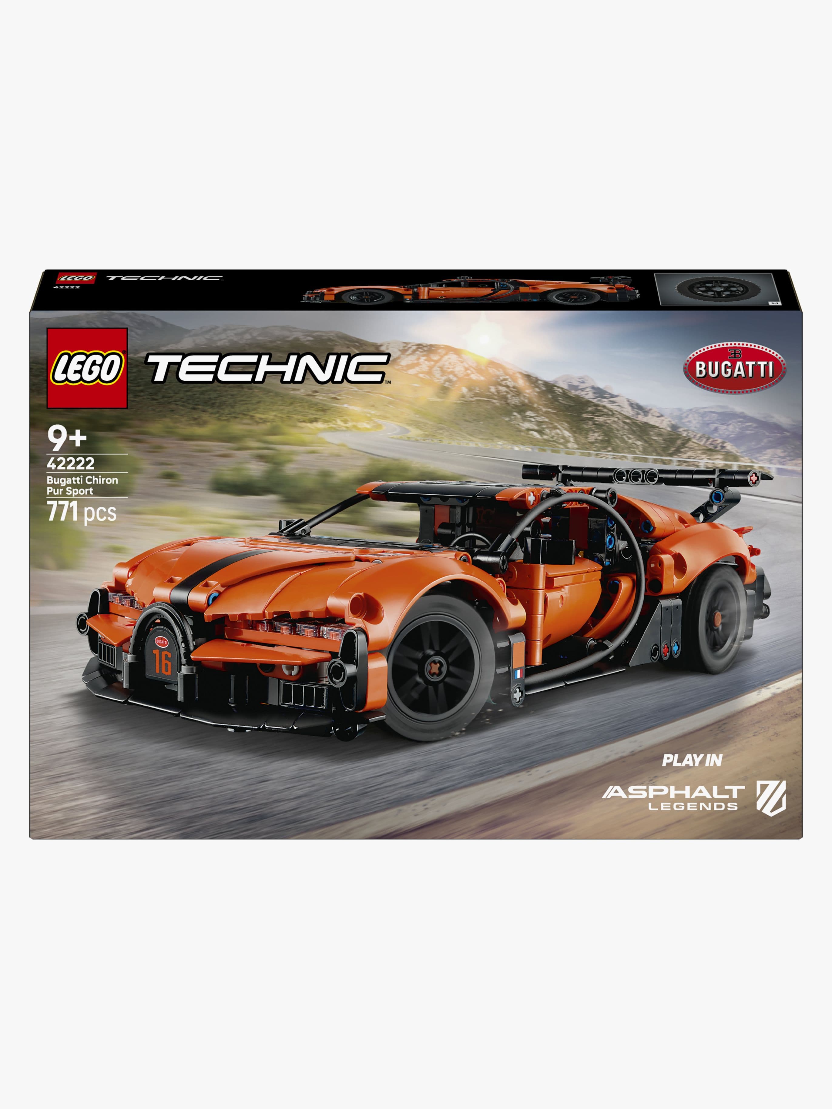 LEGO Technic 42222 Bugatti Chiron Pur Sport ‑hyperauto