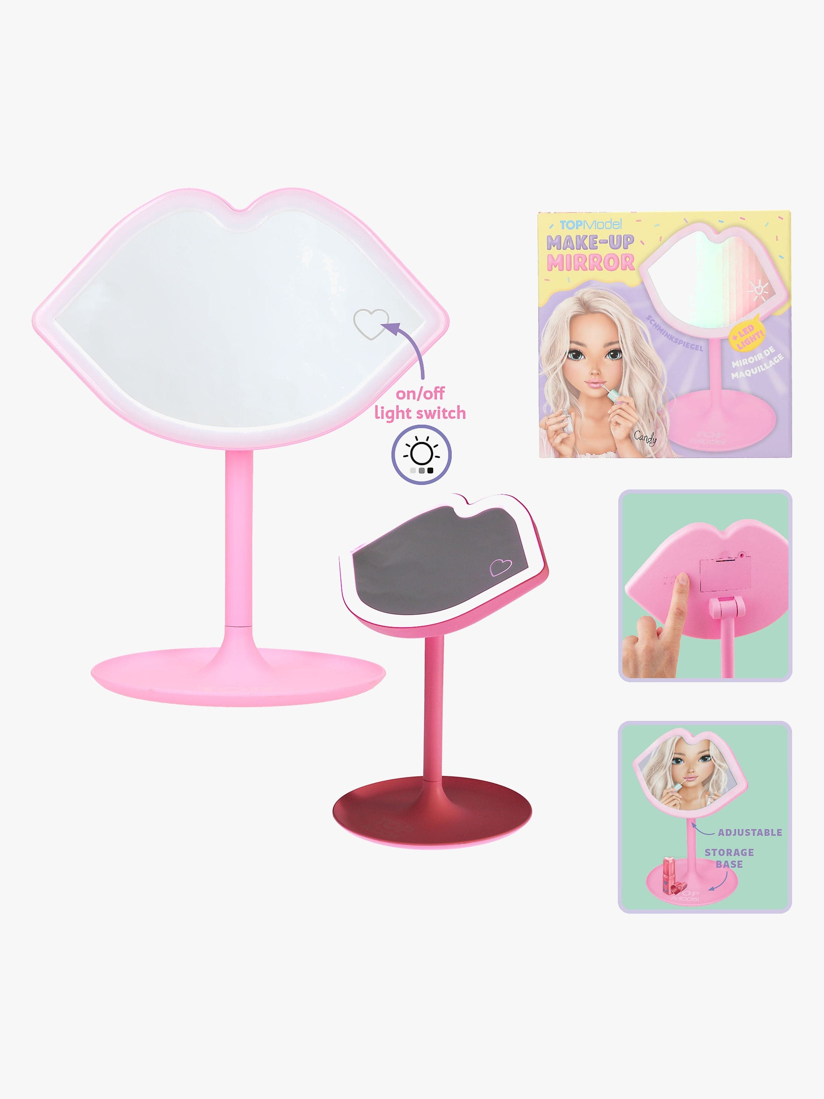 TOPModel Meikkipeili + LED-valo Candy Glam