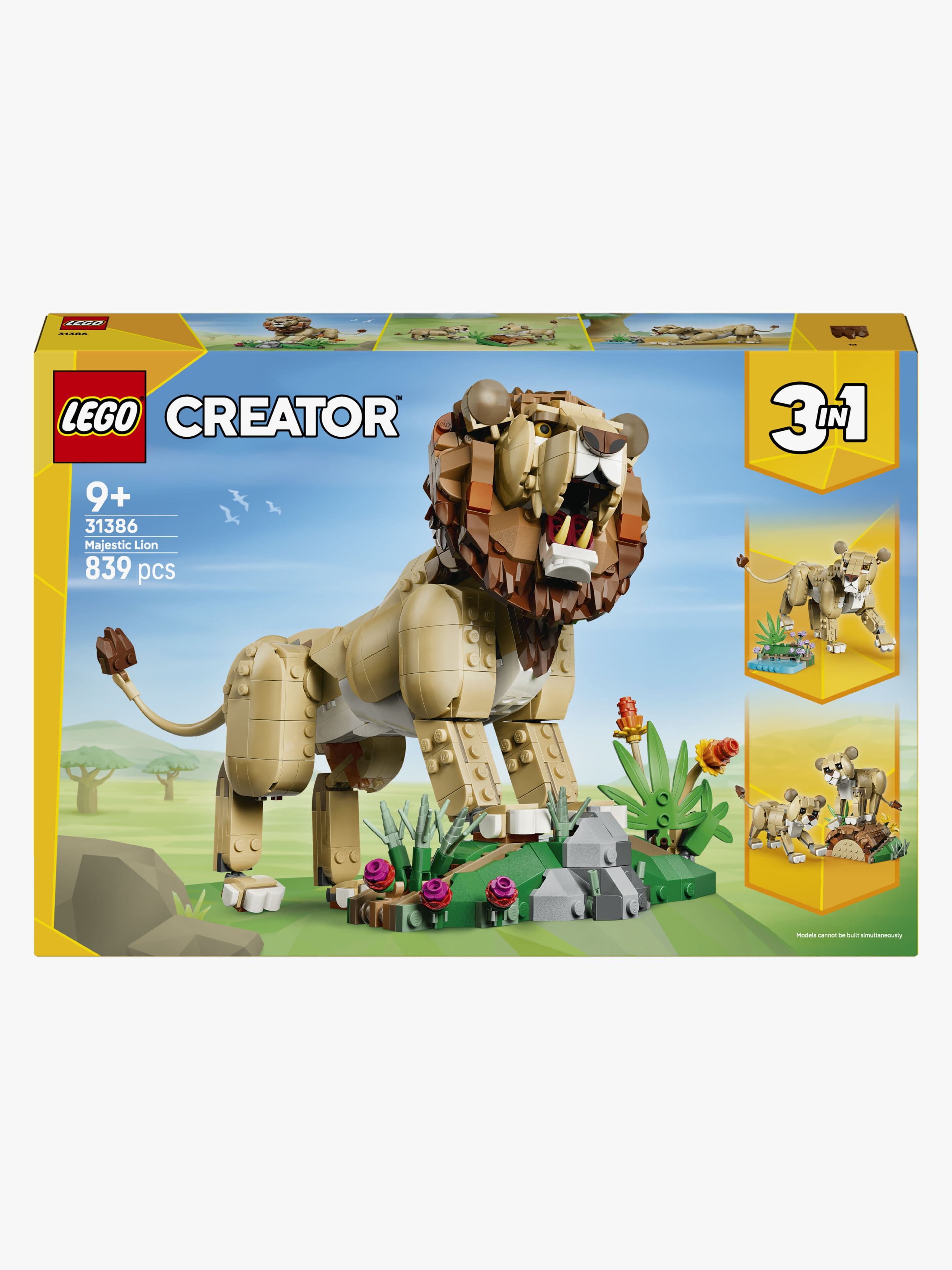 LEGO Creator 31386 Villieläimet: uljas leijona