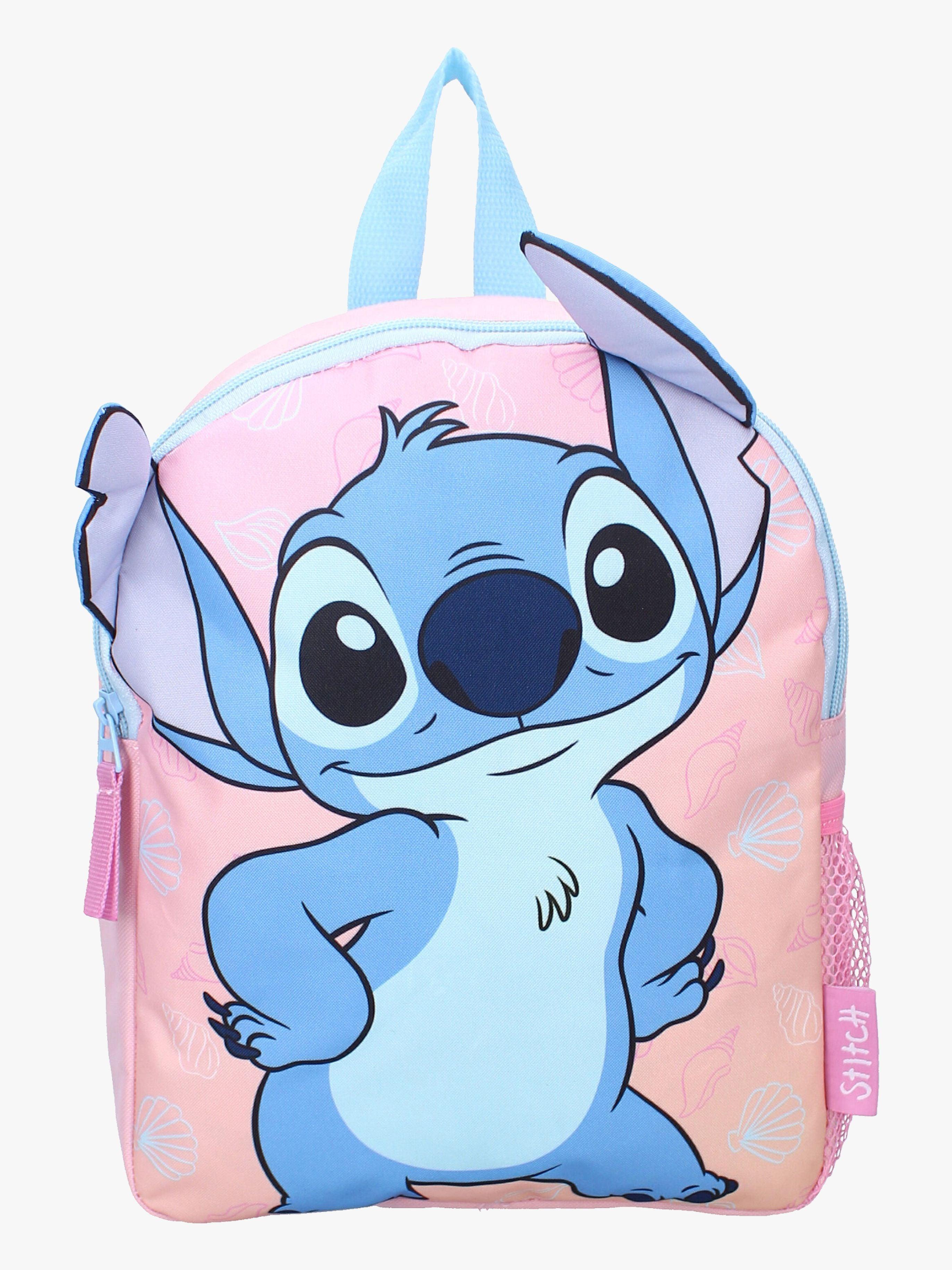 Disney Stitch Reppu Fluffy Friends 9L, Vaaleanpunainen