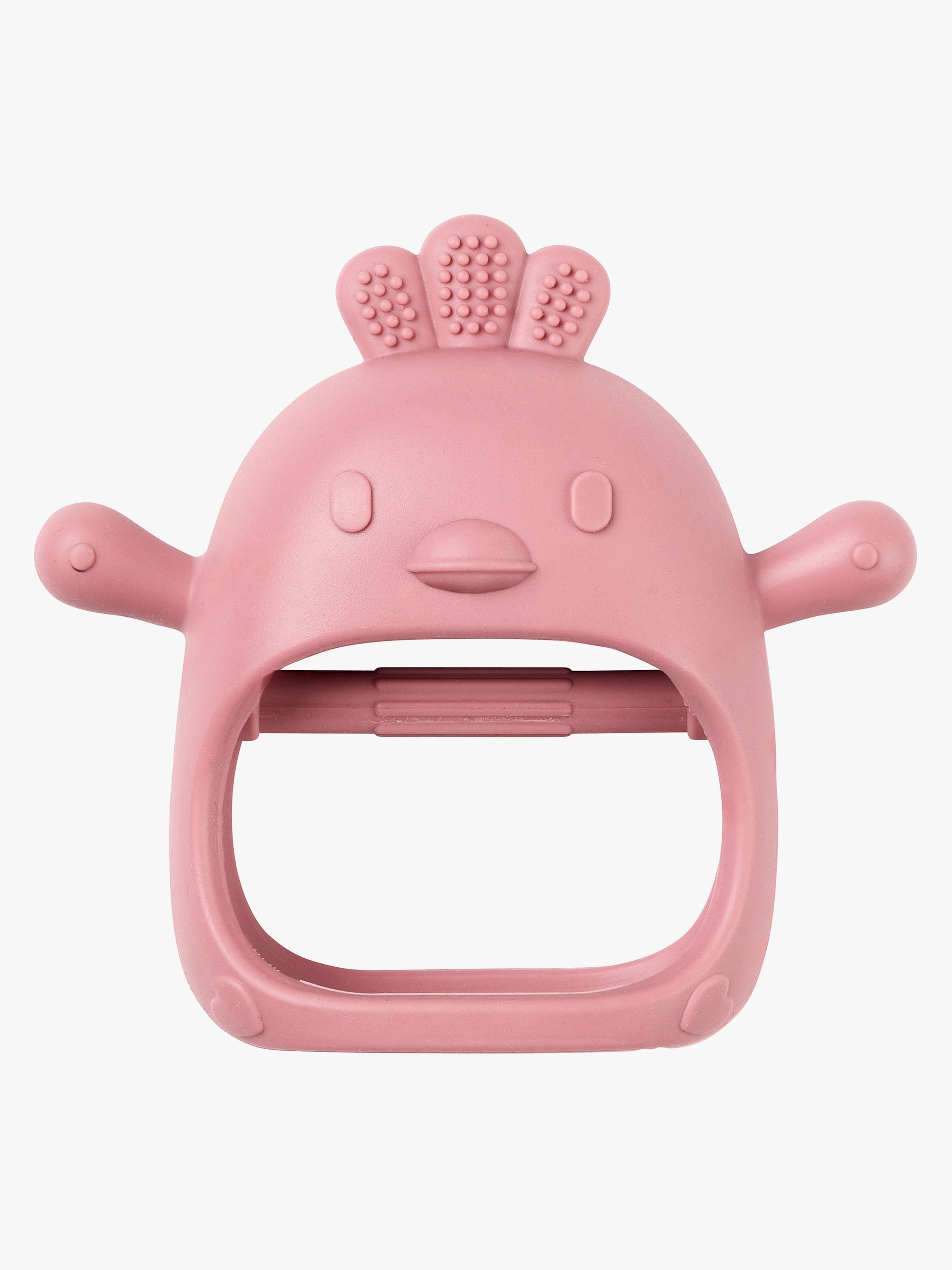 Nattou Soft Silicone Käsine Purulelu, Old Pink