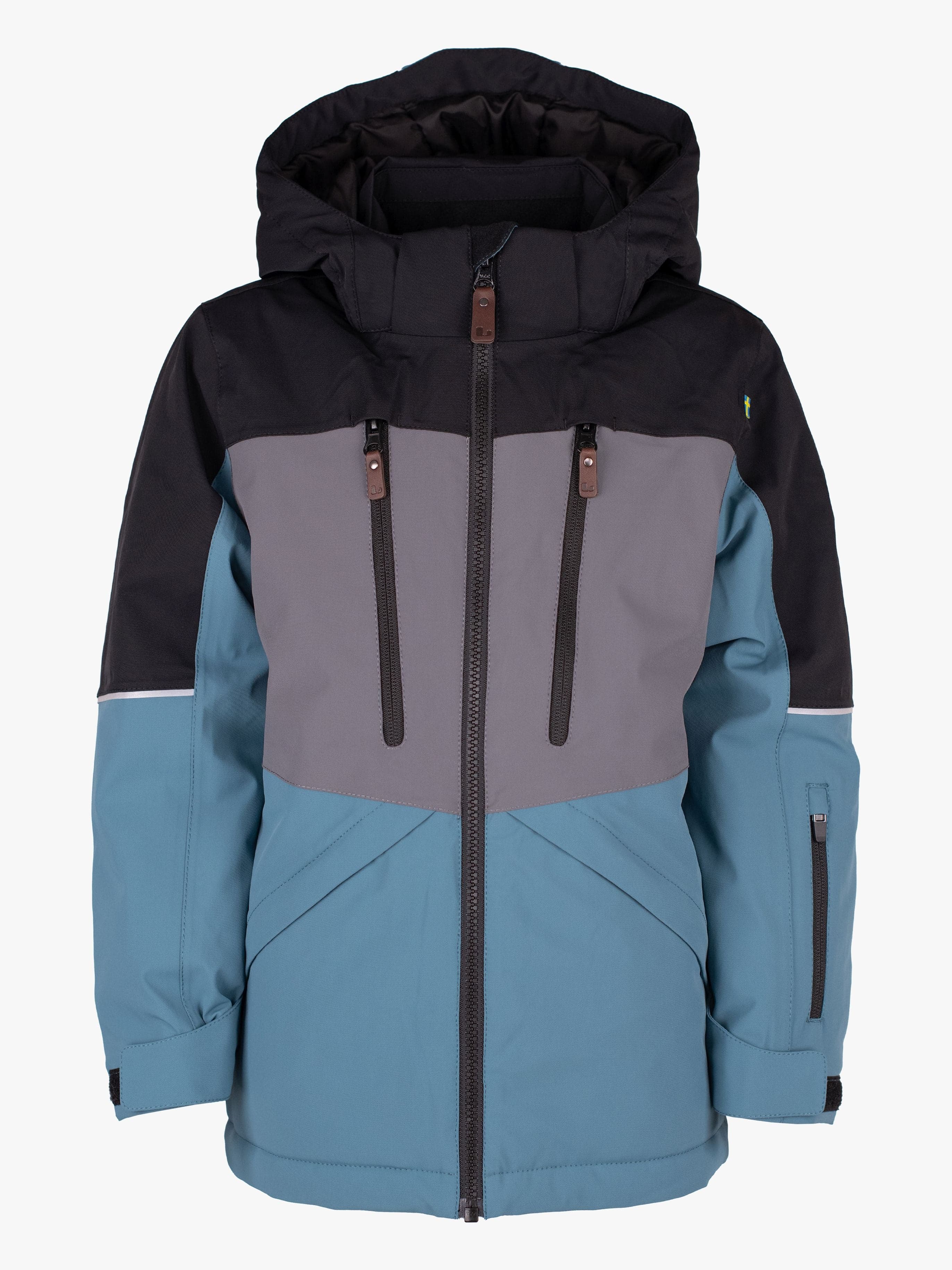 Lindberg Alpine Talvitakki, Black/Turquiose, 150