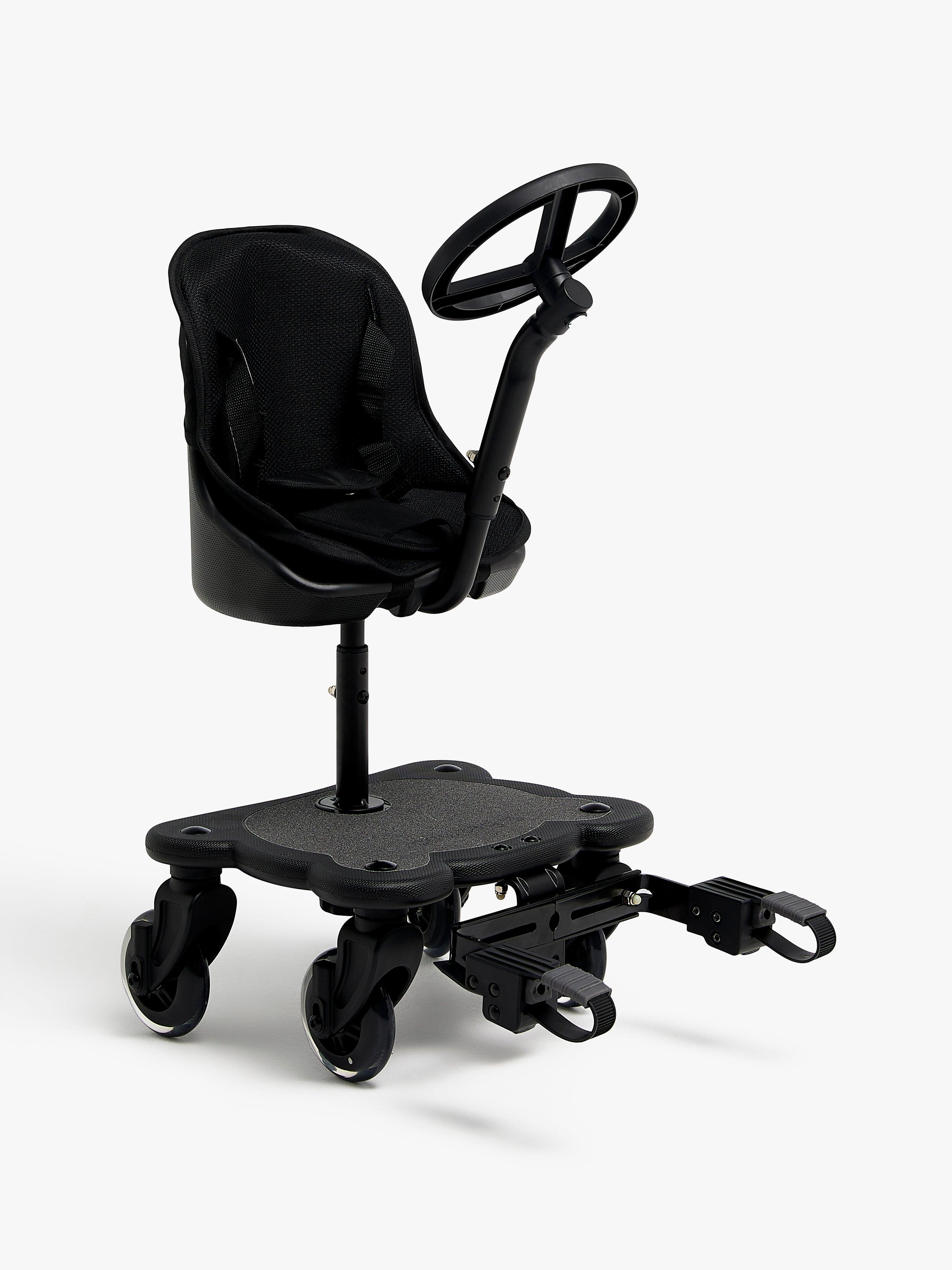 Beemoo BuggyBuddy Seisomalauta + Istuin & Ohjauspyörä, Musta