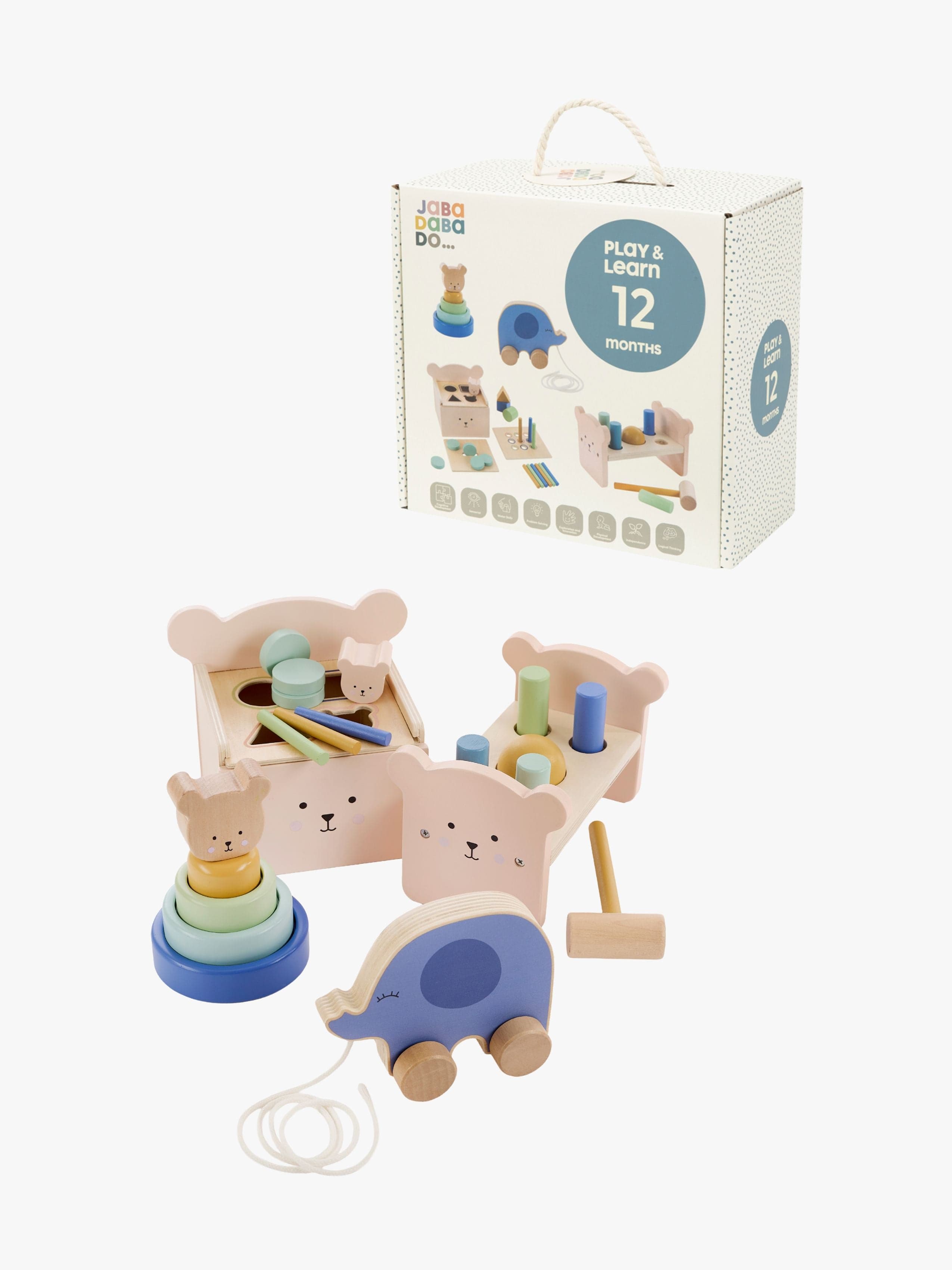 Jabadabado Leiki & Opi Laatikko Teddy