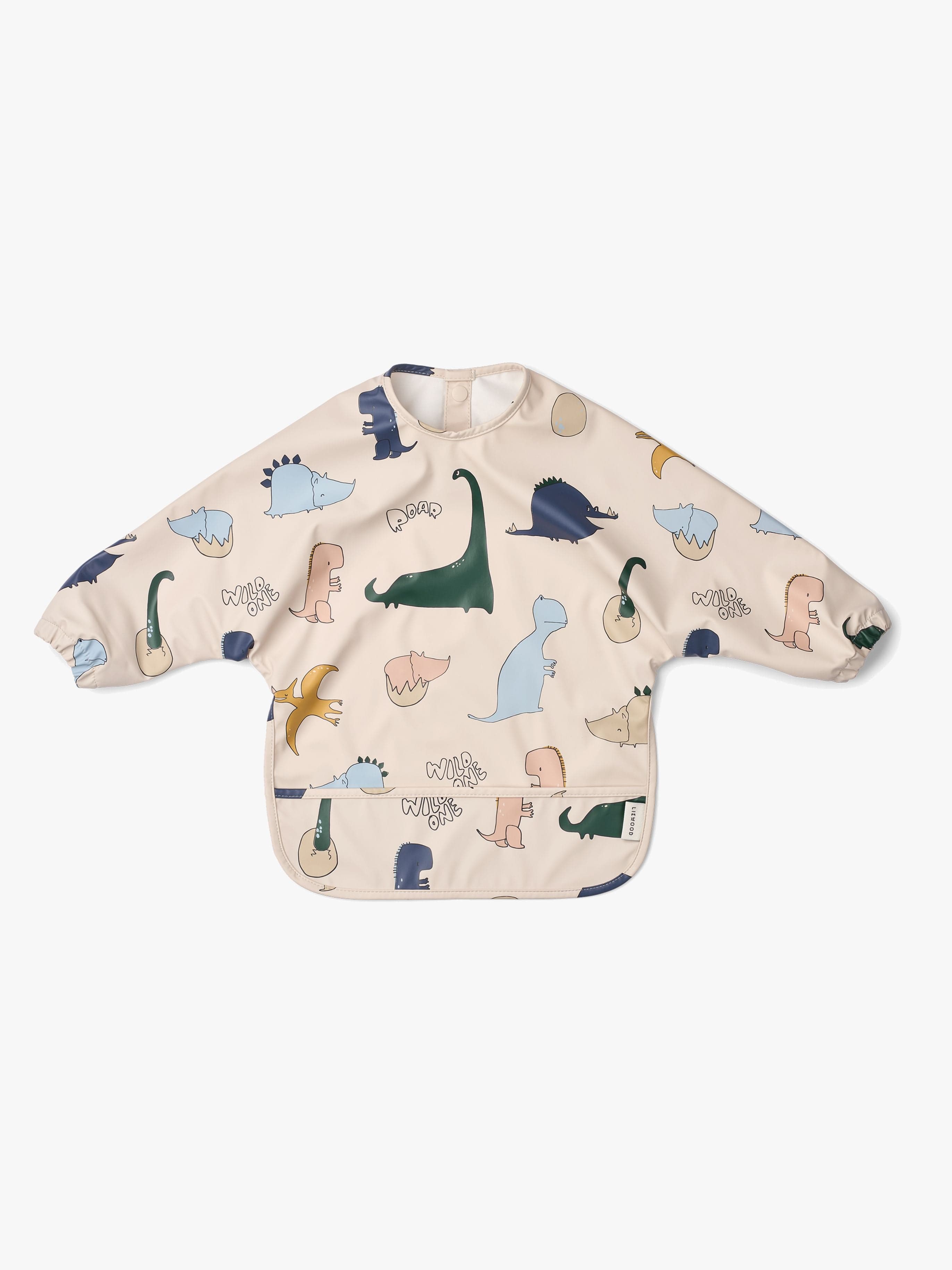 LIEWOOD Merle Cape Ruokalappu + Printti, Dino Roar/Sandy