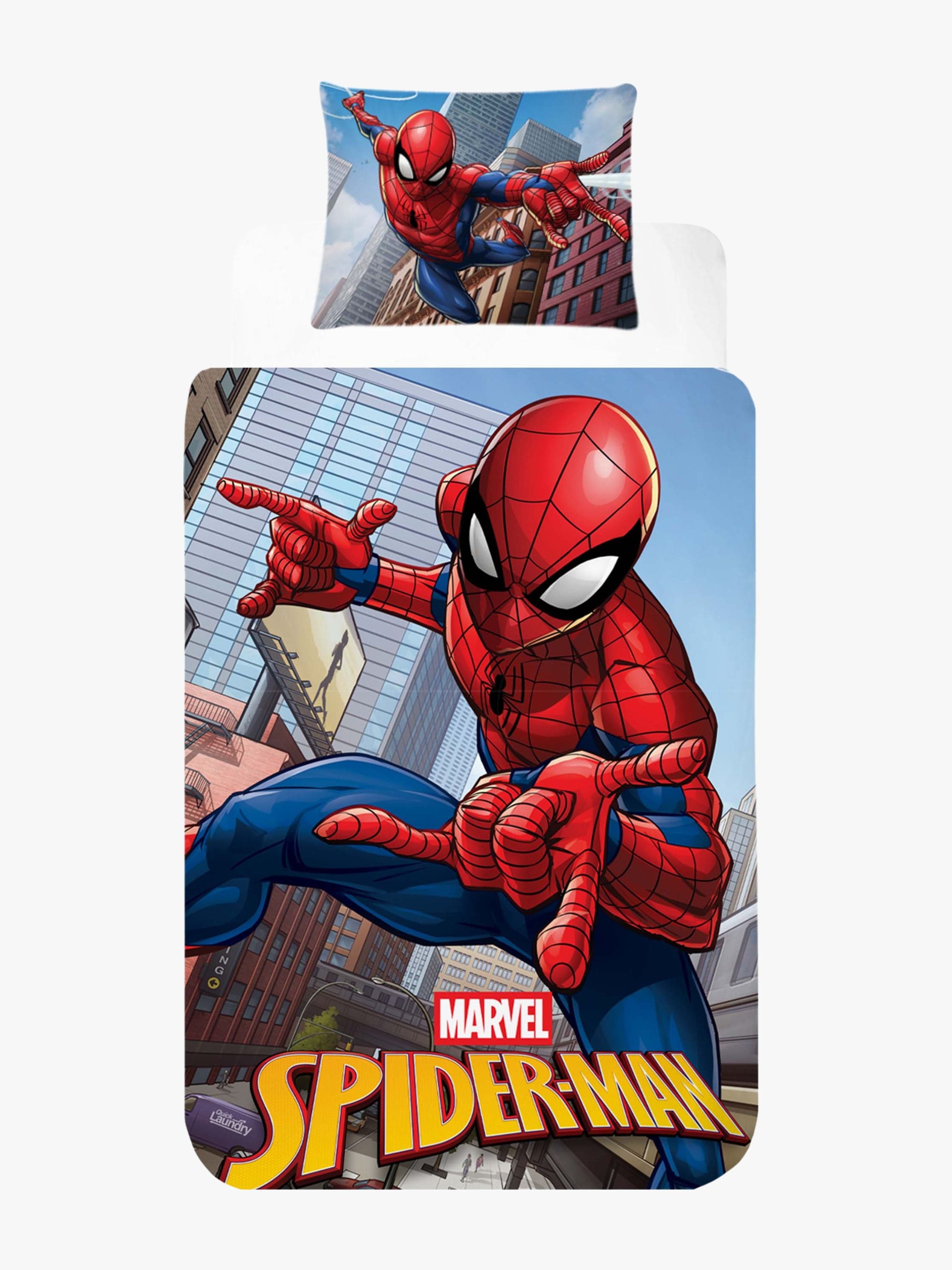 BrandMac Pussilakanasetti Spider-Man 150x210, Sininen