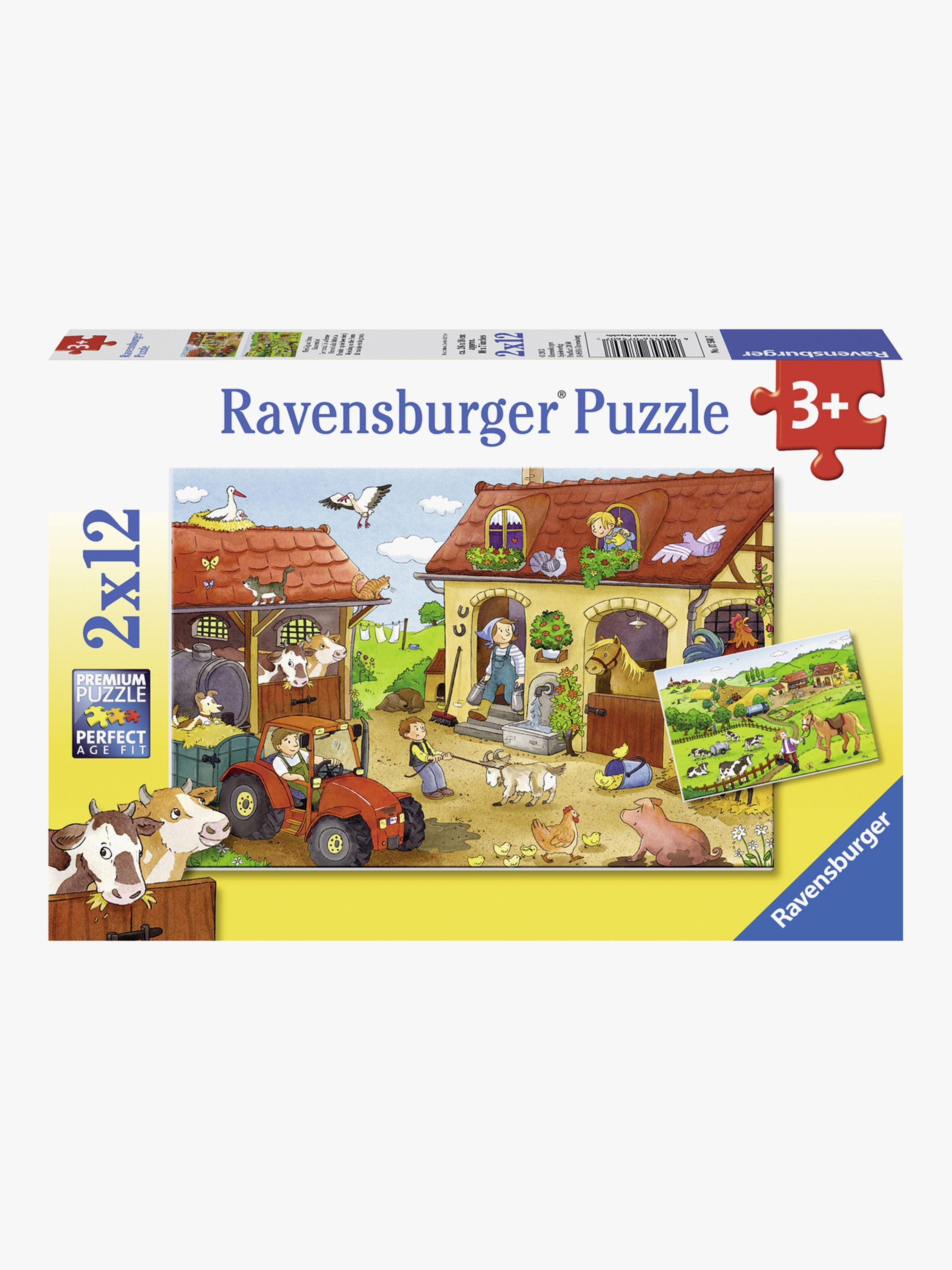 Ravensburger Palapeli Maatilan Työt 2x12
