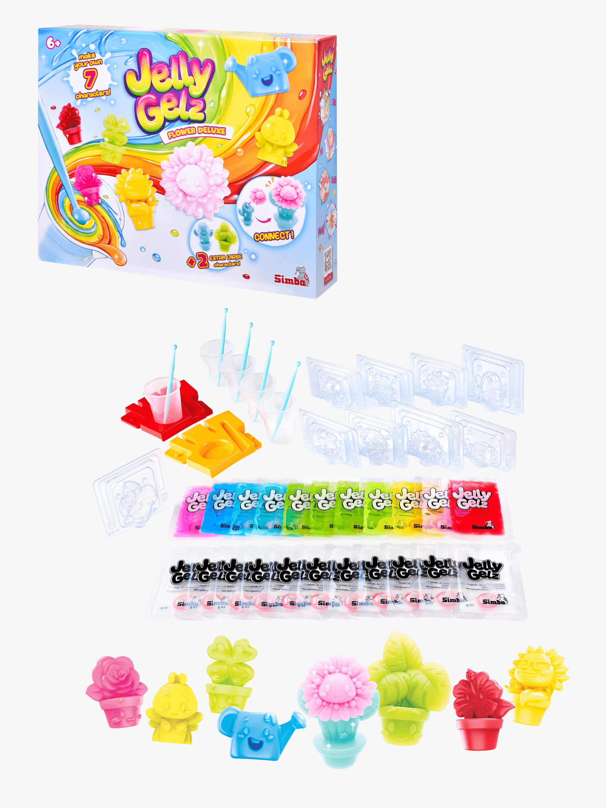 Jelly Gelz Askartelusetti Flower Deluxe Sis. Geeliä & Muotteja