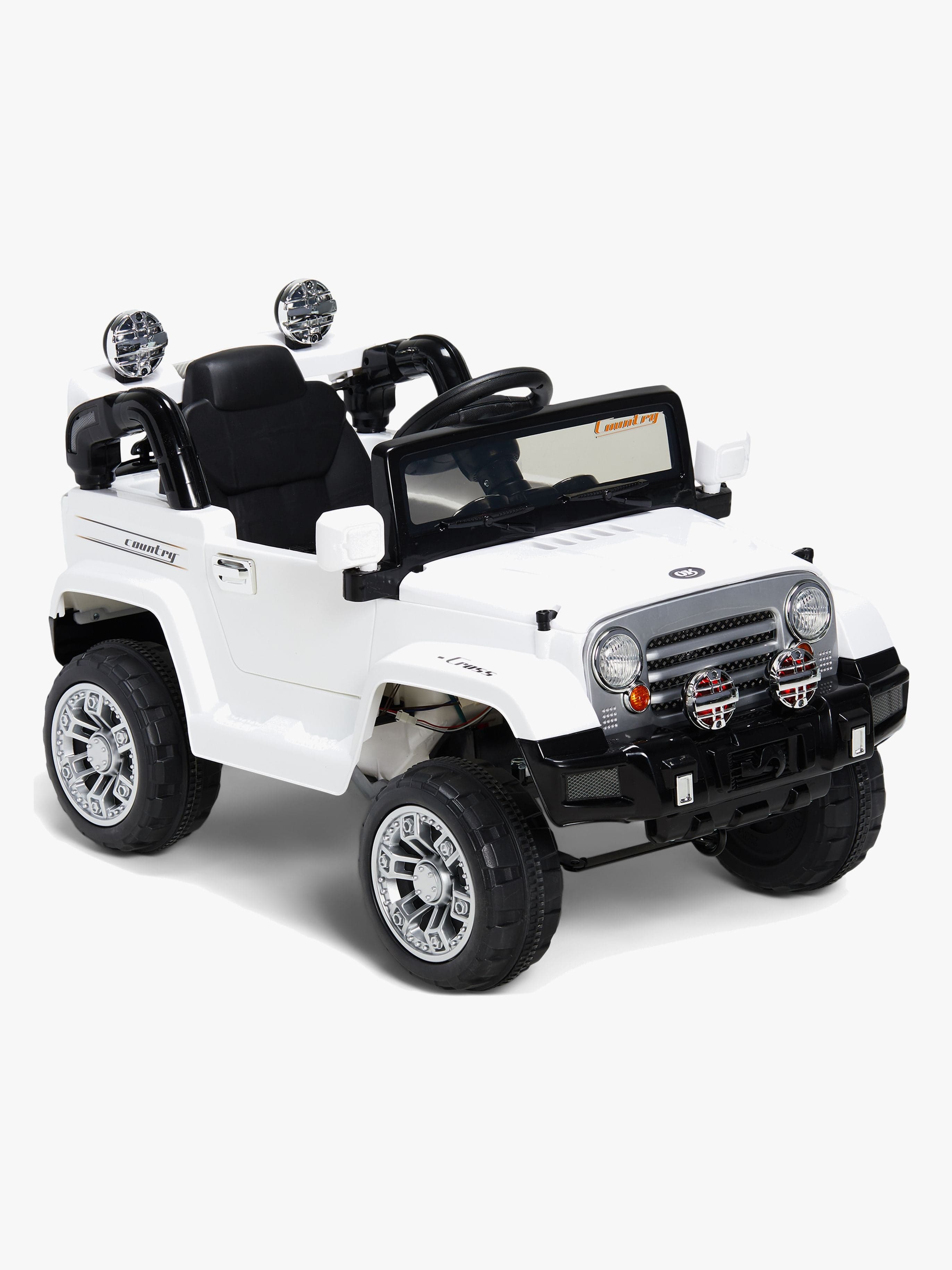 Alex"'s Garage Sähköauto Jeeppi, Valkoinen