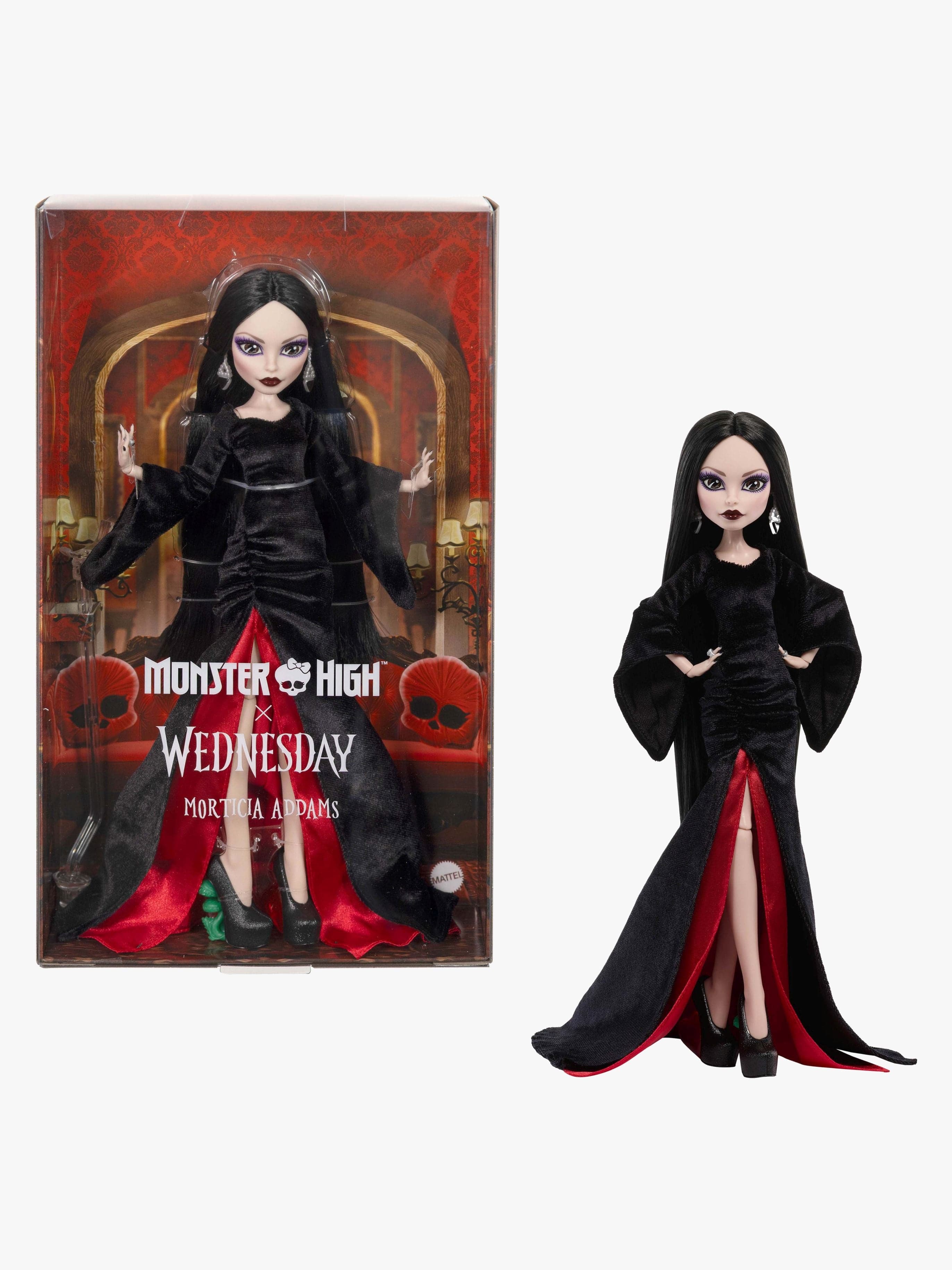 Monster High Wednesday Muotinukke Morticia
