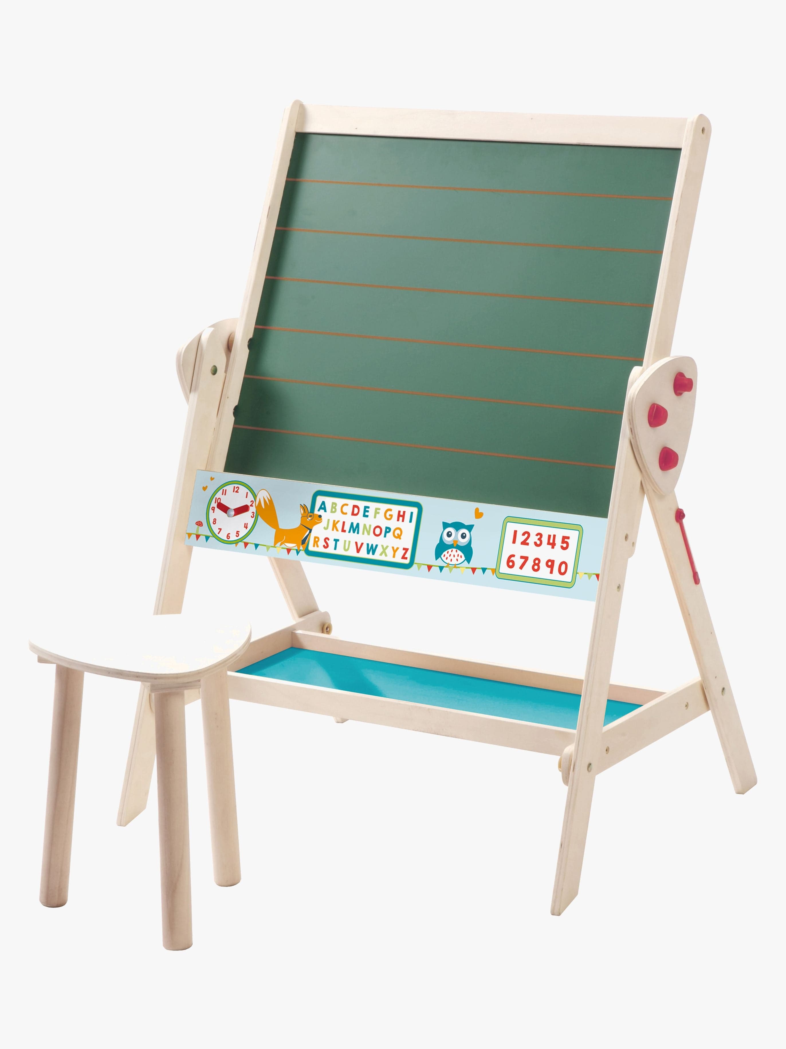 Roba Easel 3-in-1 Liitutaulu + Hylly & Jakkara