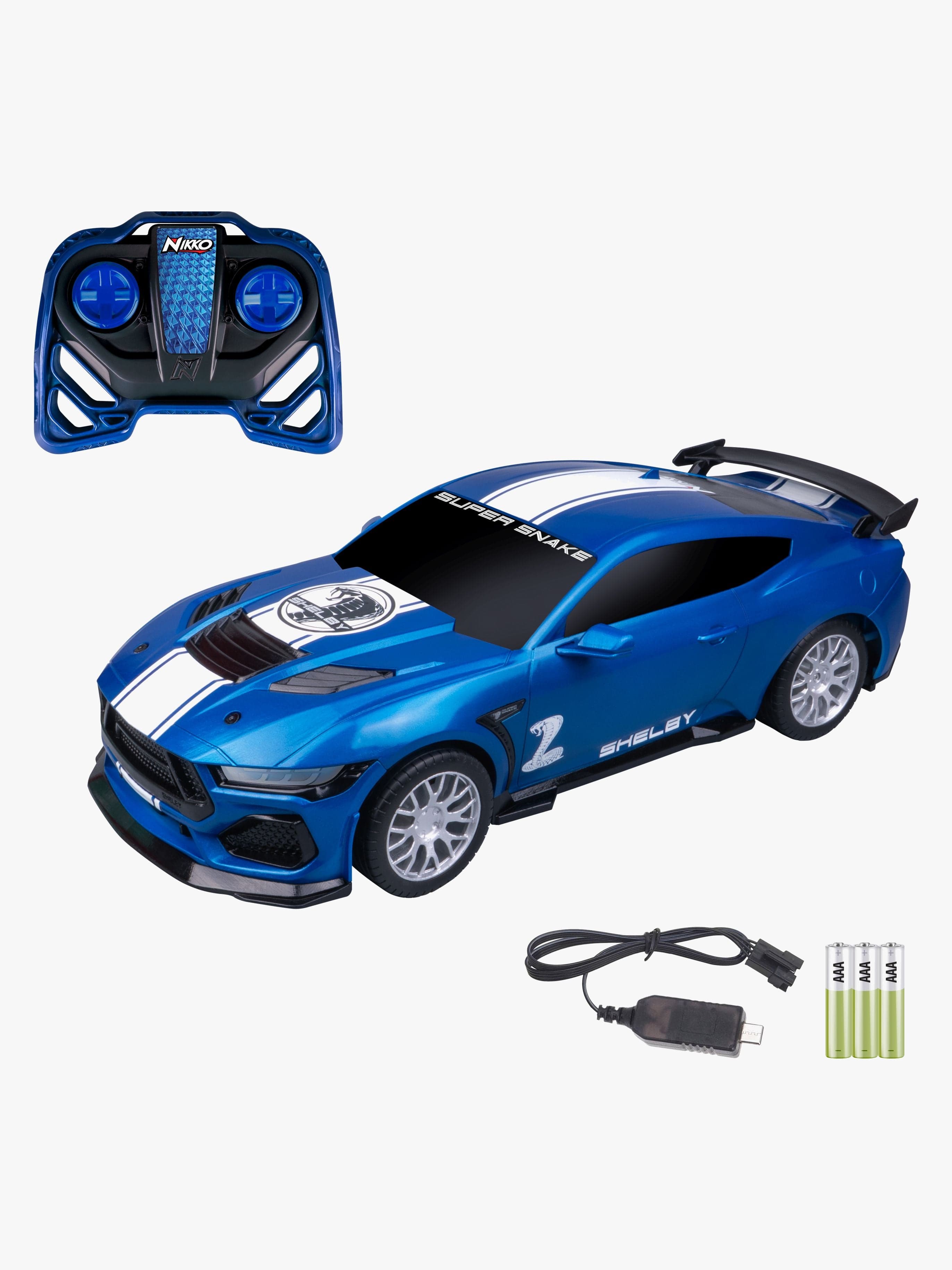 Nikko Kauko-ohjattava Auto Shelby Super Snake 1:10, Sininen