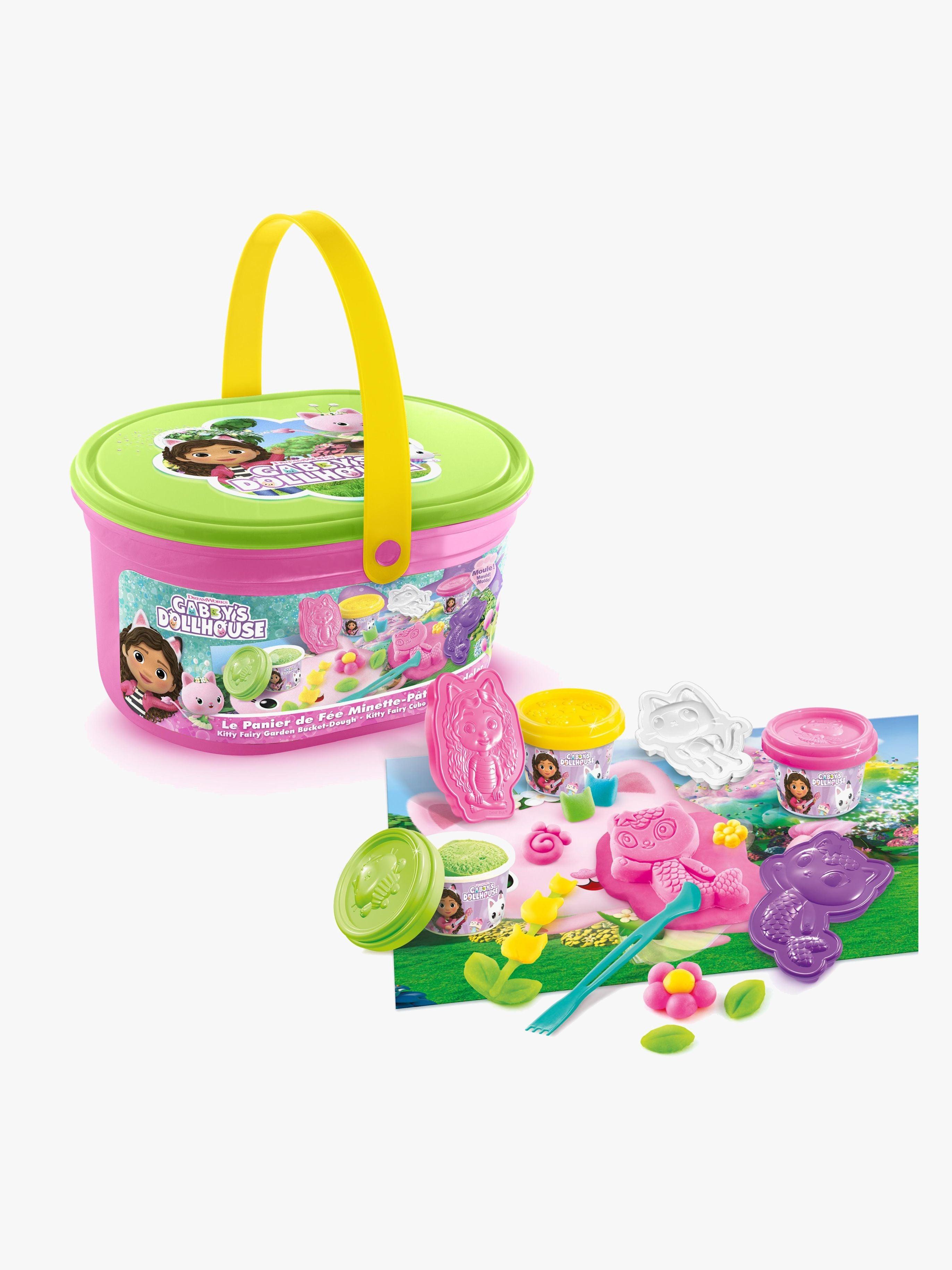 Gabbyn Nukketalo Kitty Fairy Garden Bucket Askartelusetti