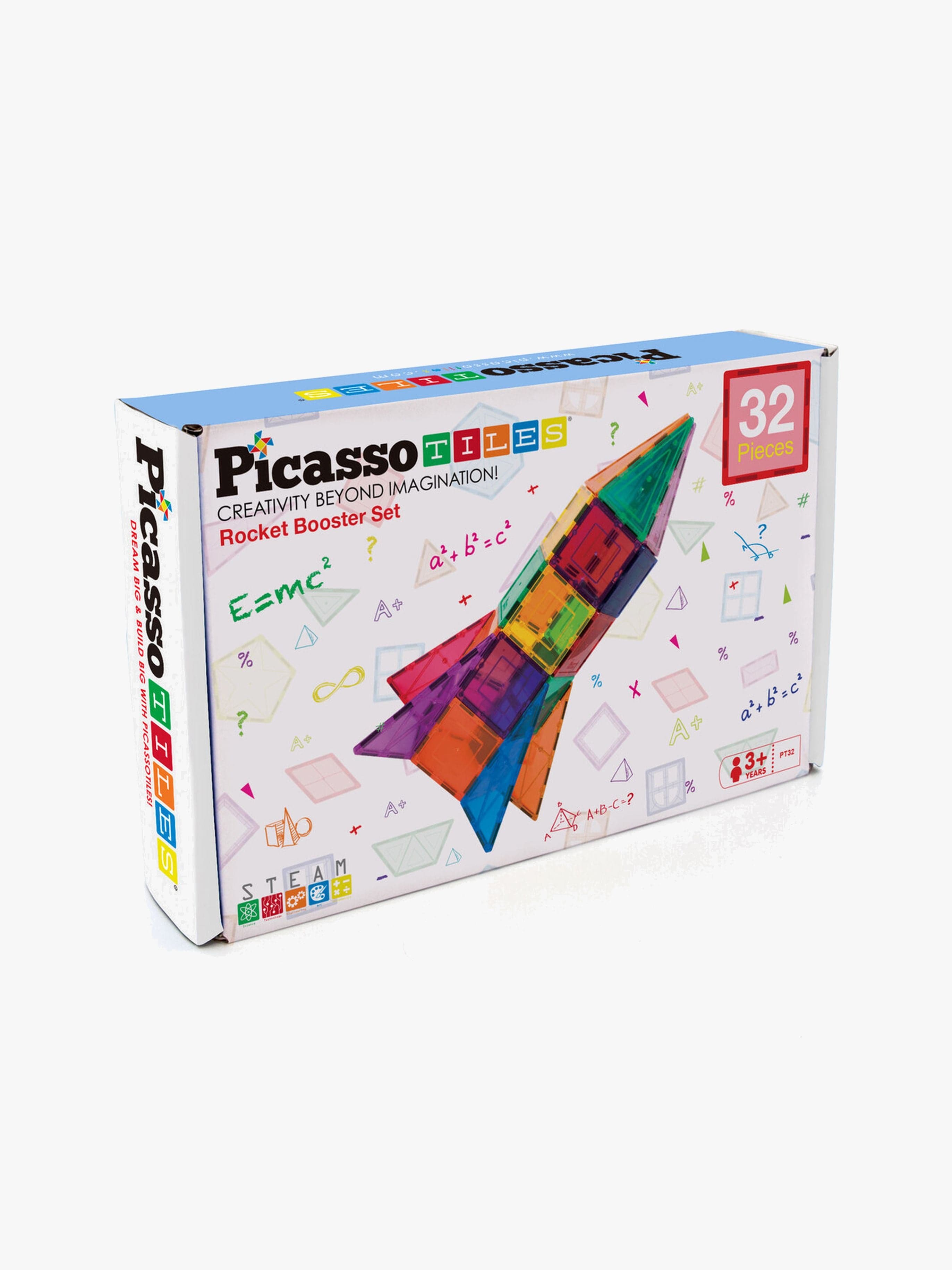 PicassoTiles Rocket Booster Magneettinen Rakennussarja 32 Osaa