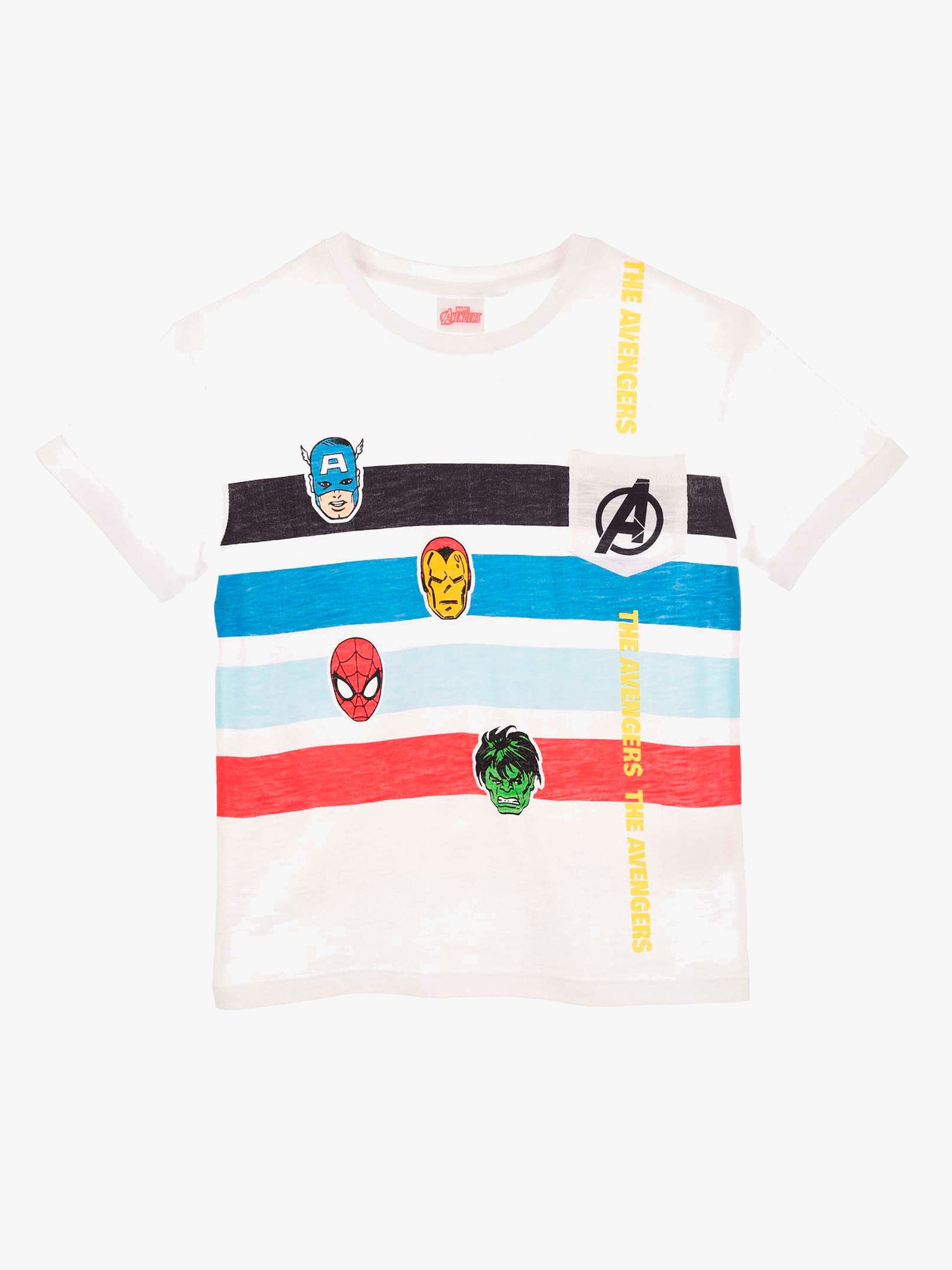 Marvel Avengers Classic T-paita, White, 8 vuotta