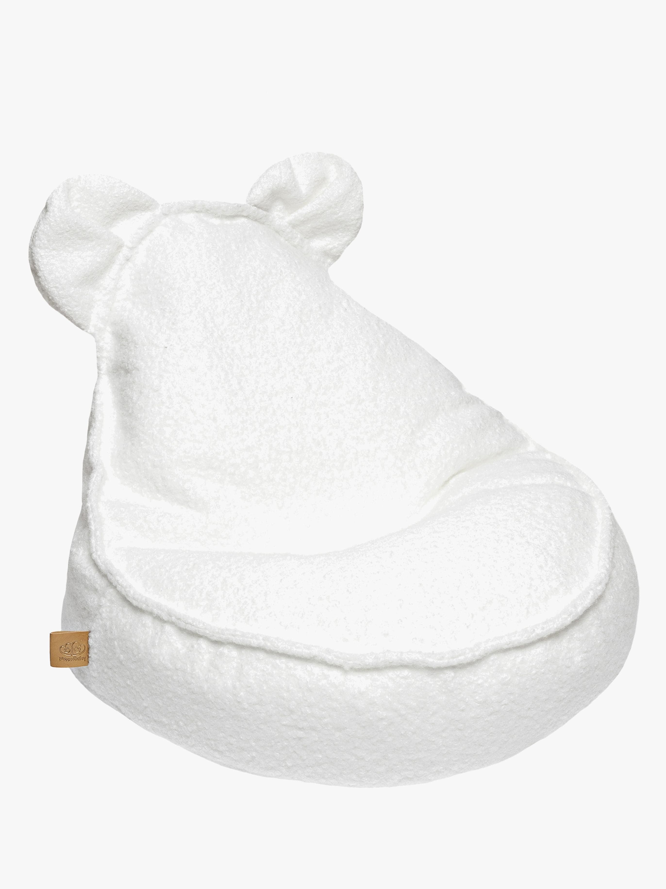 Meowbaby Boucle Säkkituoli Teddy, Valkoinen