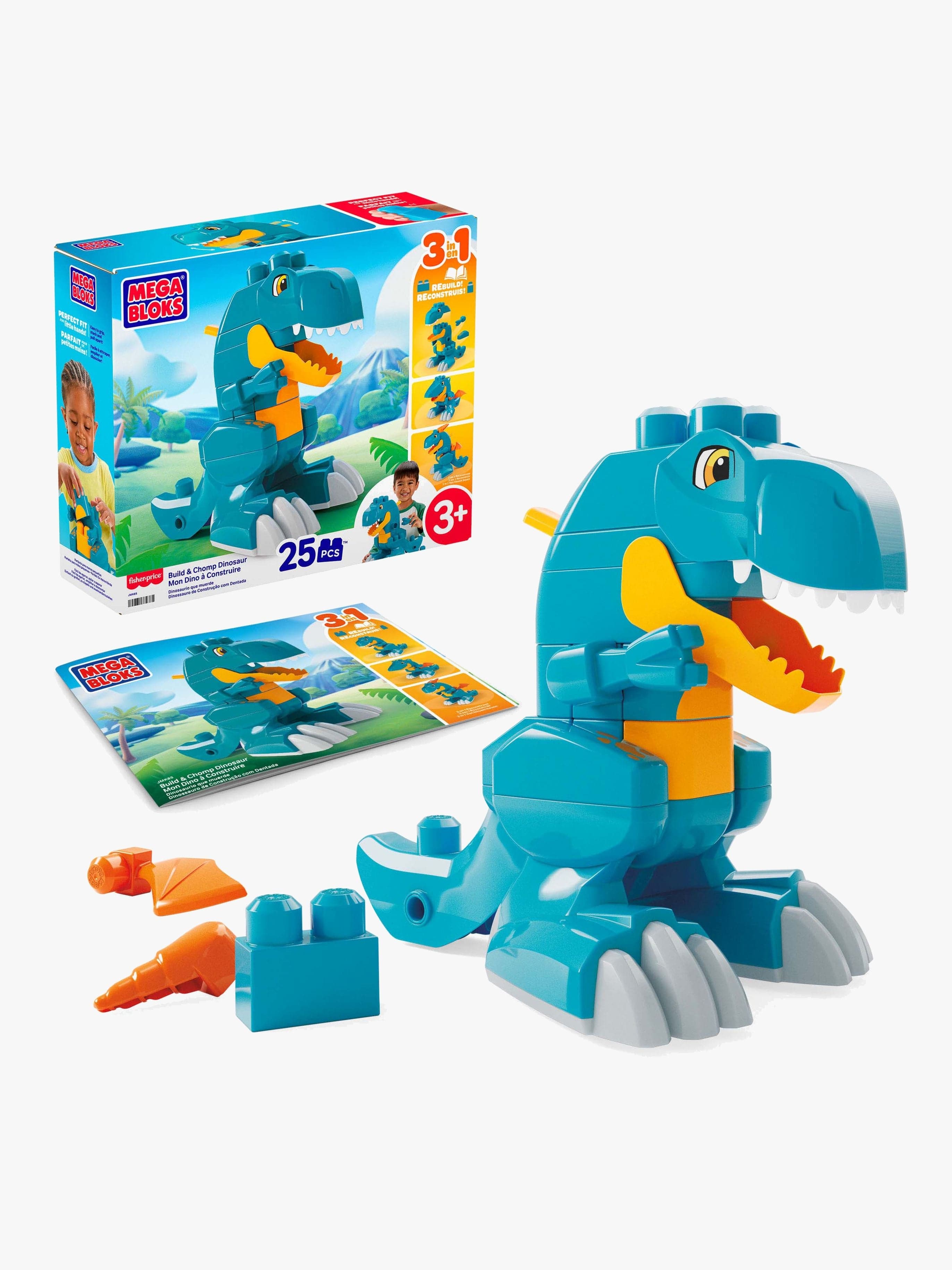 Mega Bloks Rakennussarja Build & Chomp Dinosaurus