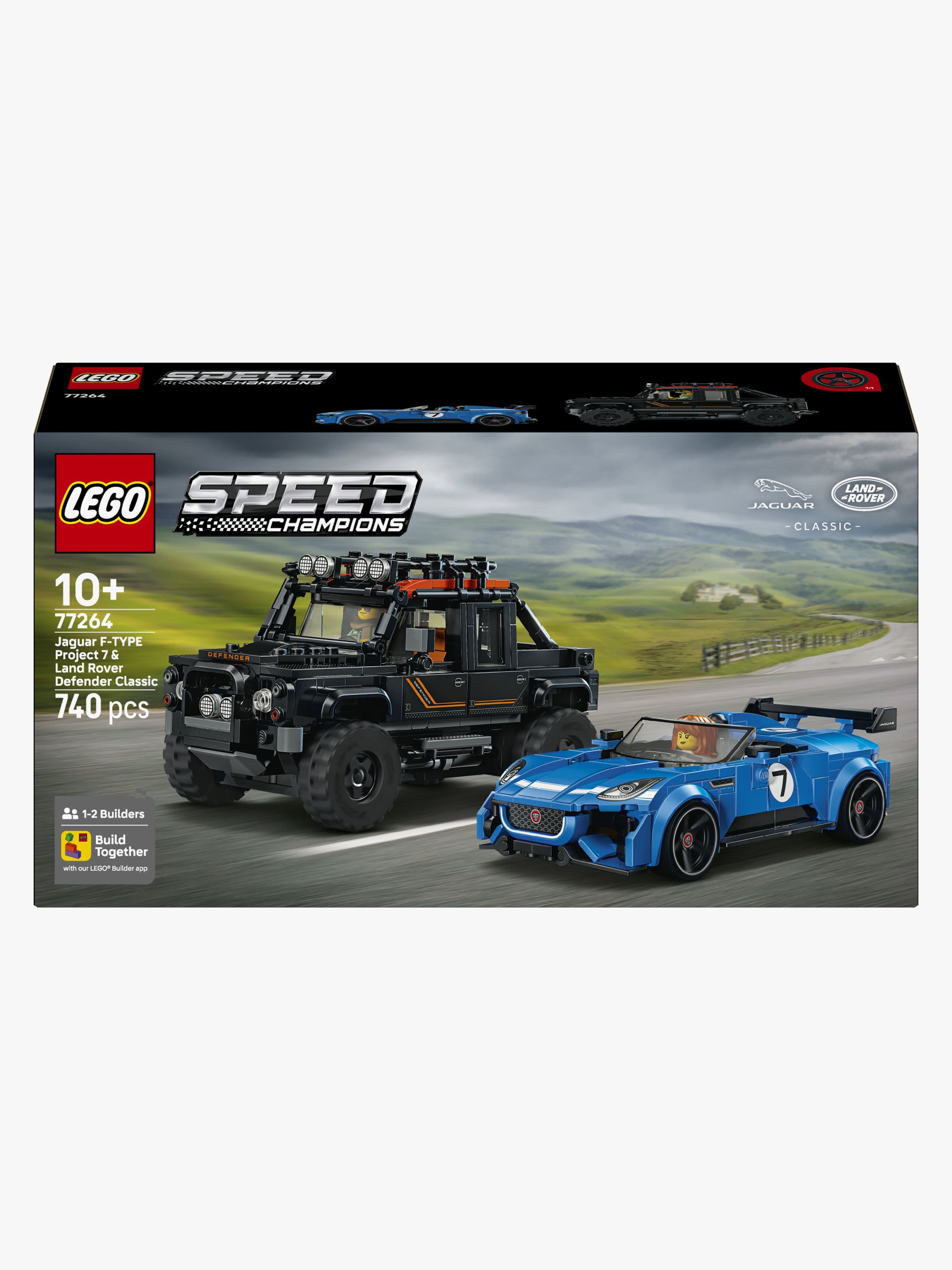 LEGO Speed Champions 77264 Jaguar Project 7 ja Land Rover Defender