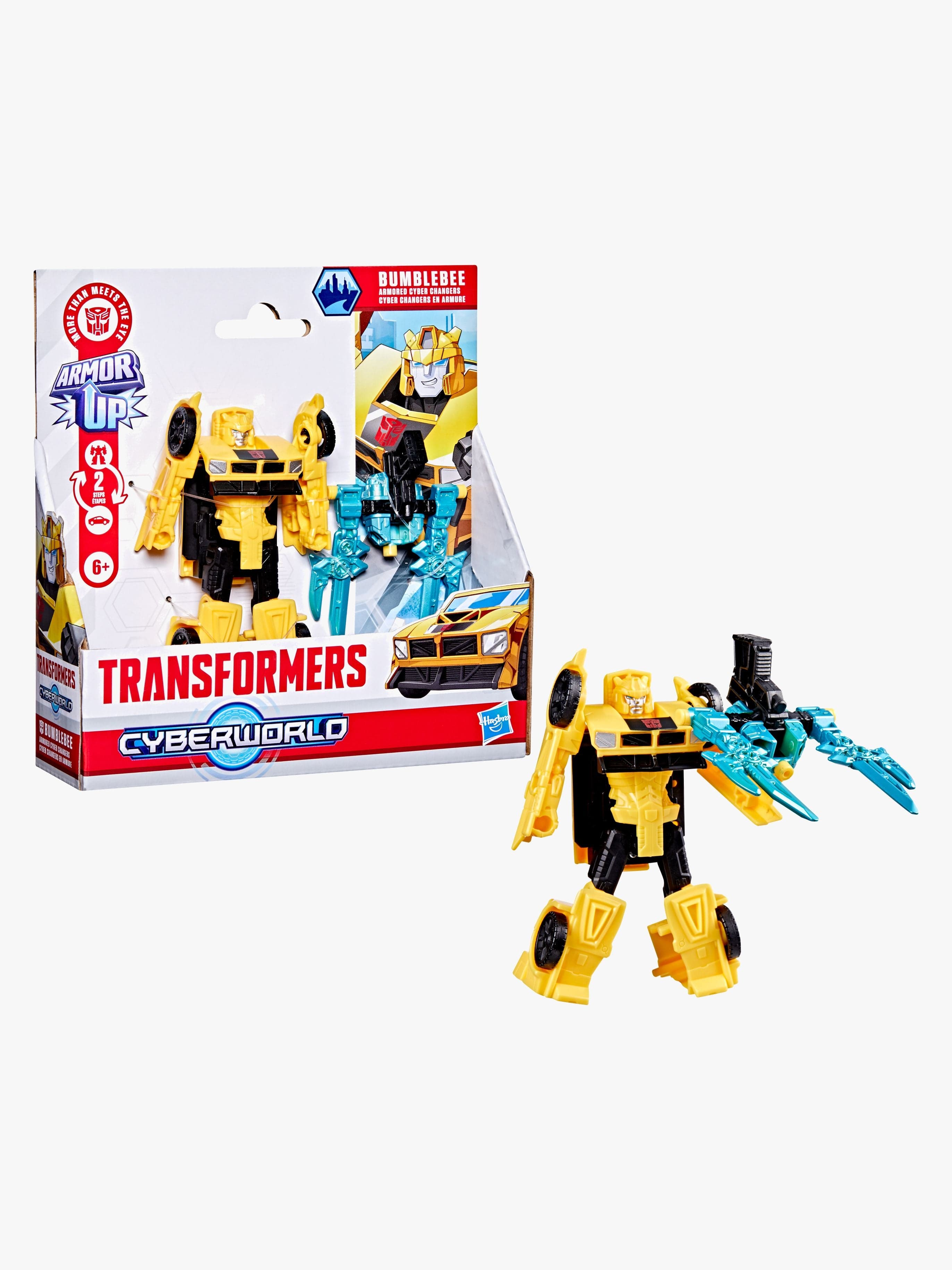 Transformers CYBERWORLD Armored Cyber Changers Toimintahahmo Bumblebee 10 cm