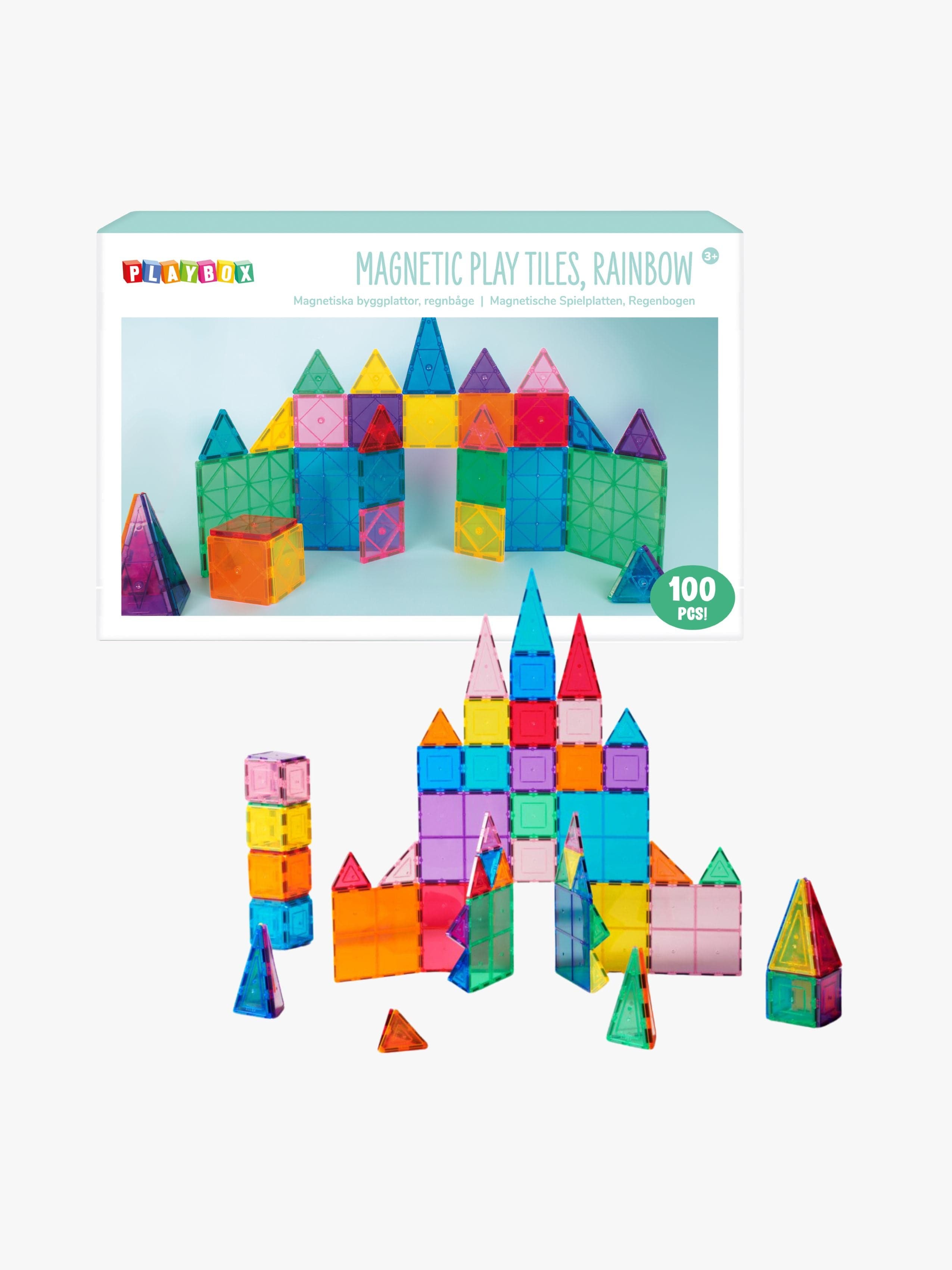 Playbox Magneettiset Laatat 100 Osaa